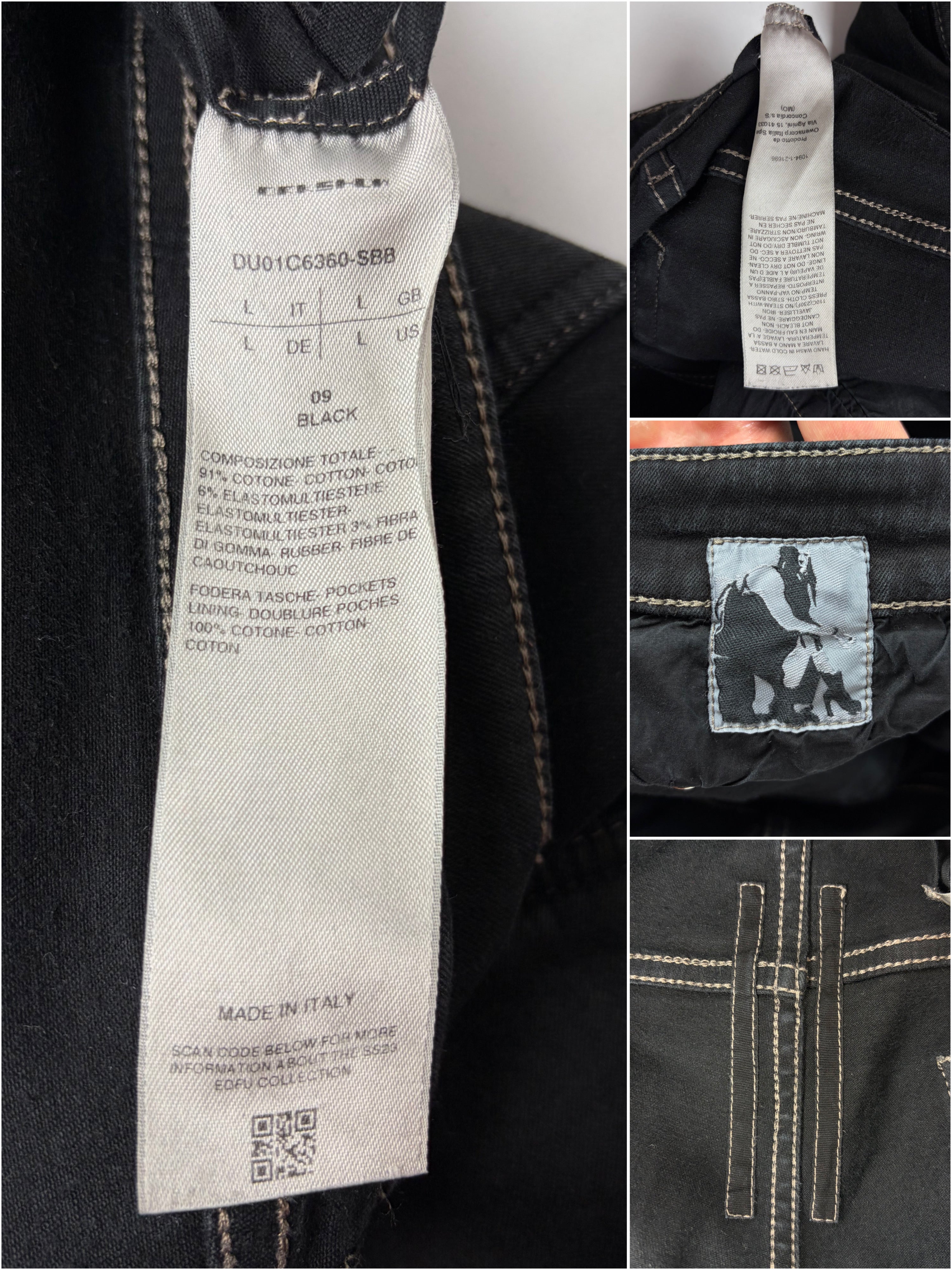 Rick Owens DRKSHDW 'Nagakin' jeans - size L - 32/32 - black