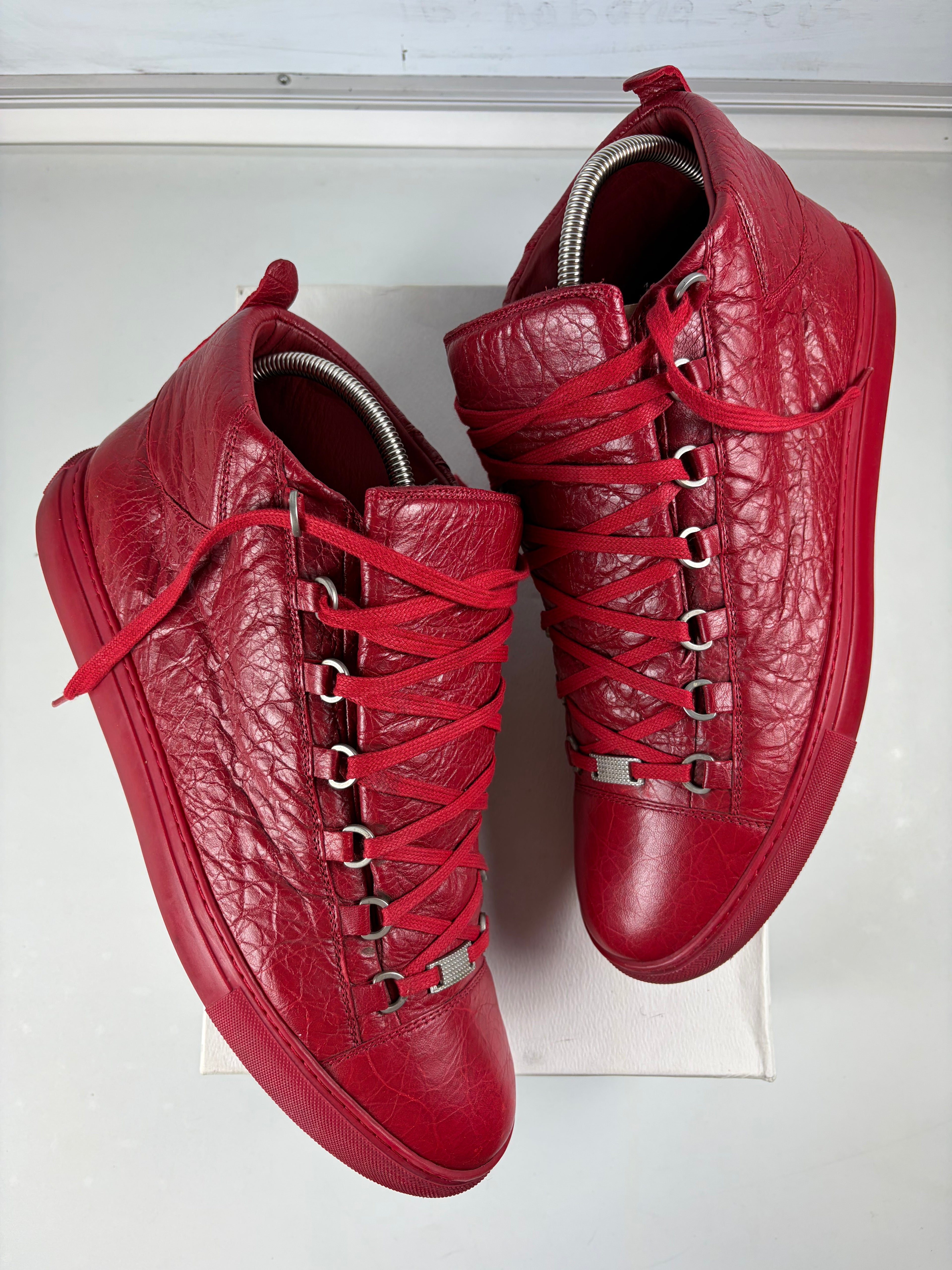 Balenciaga arena high tops - eu 46 / us 13 - red