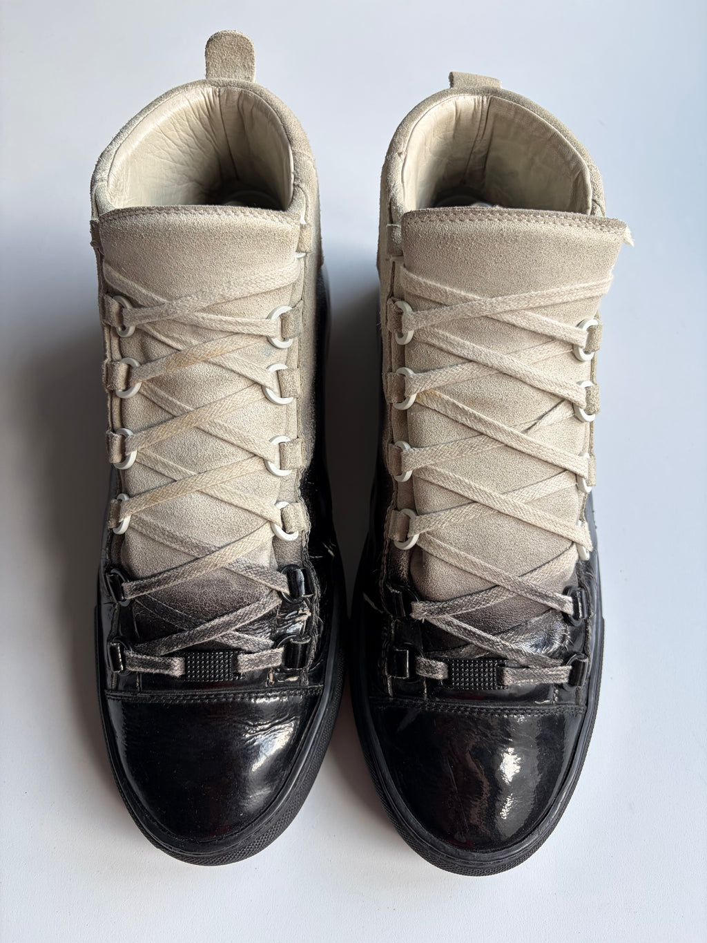 Balenciaga arena white gradient high tops - eu 42 - CHECK PICS !
