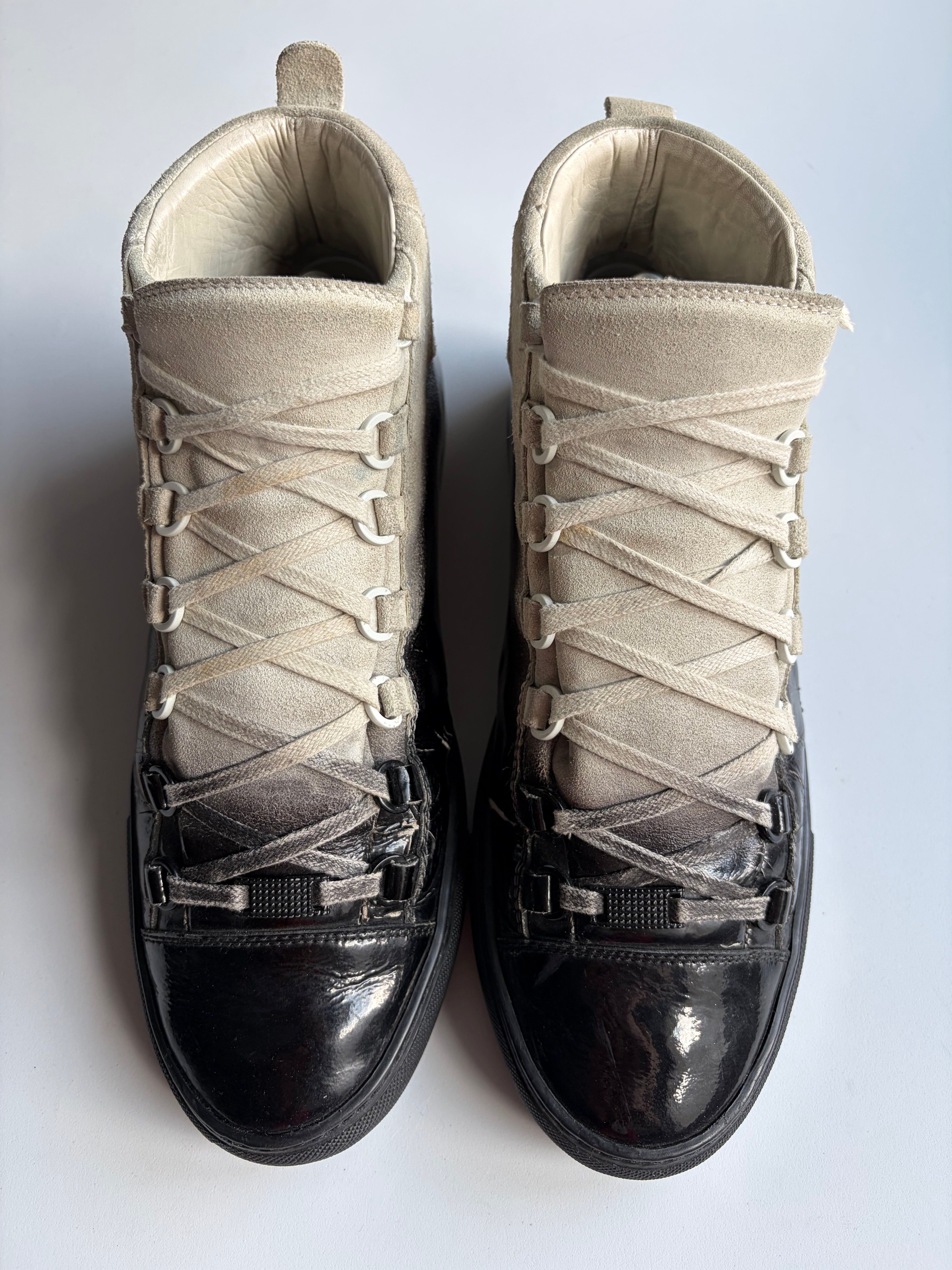 Balenciaga arena white gradient high tops - eu 42 - CHECK PICS !