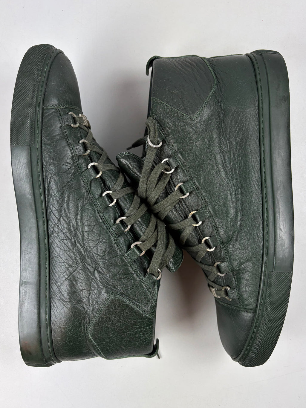 Balenciaga arena high tops - eu 46 / us 13 / uk 12 - dark green