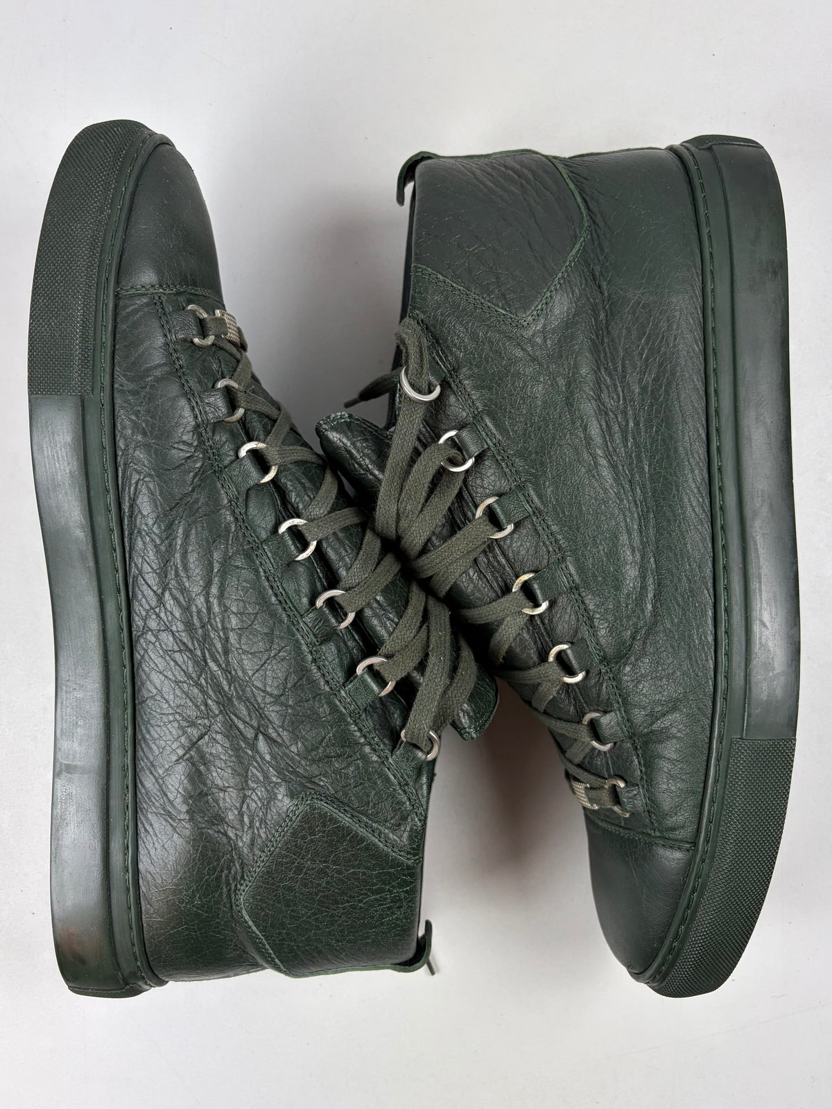 Balenciaga arena high tops - eu 46 / us 13 / uk 12 - dark green
