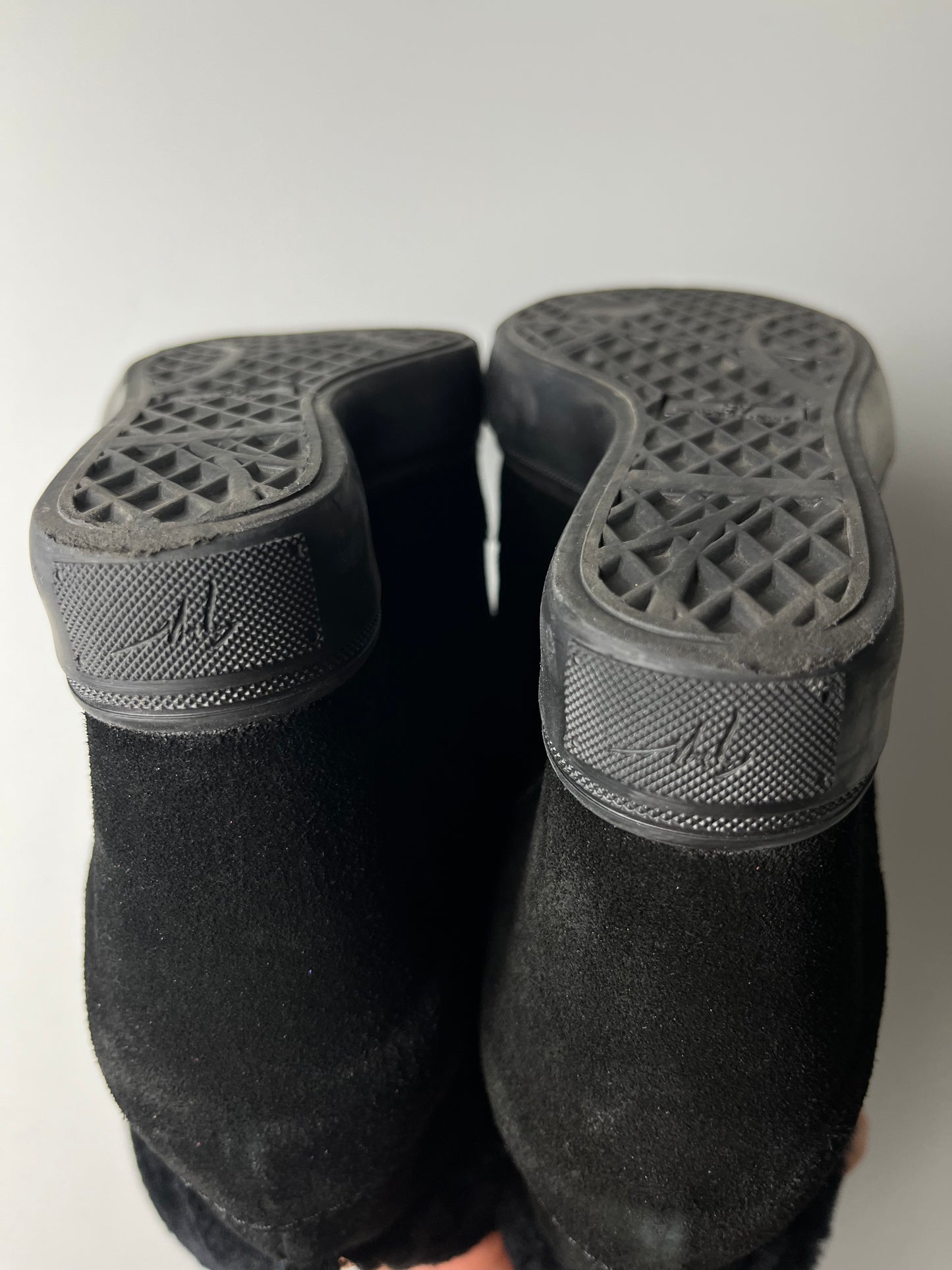 Giuseppe Zanotti suede wedge heel sneakers - EU 37 - black