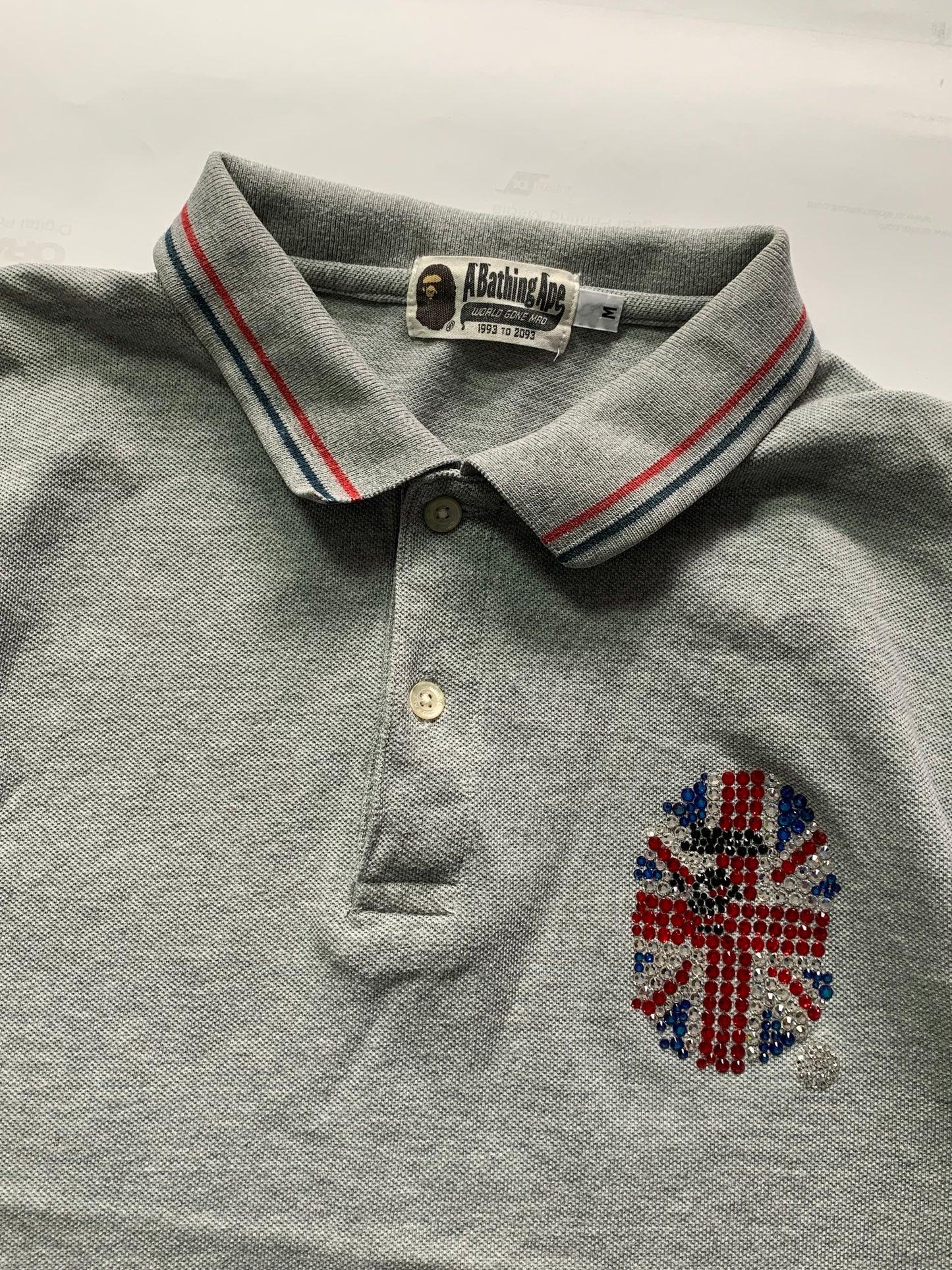 BAPE x SWAROVSKI POLO T-SHIRT (M)