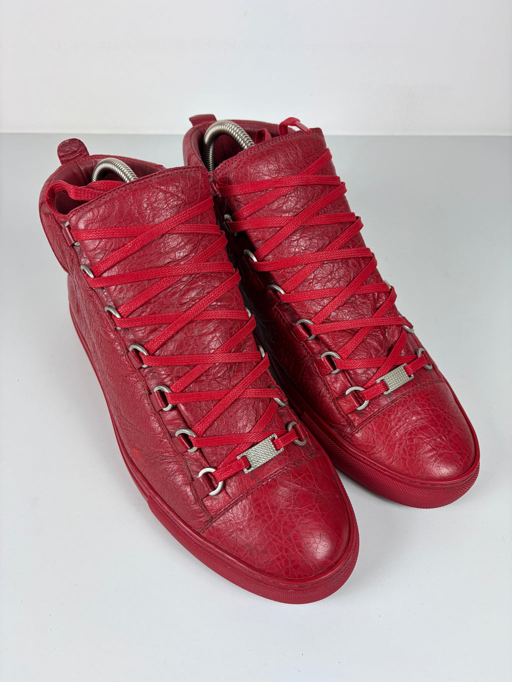 Balenciaga arena high tops - eu 43 - red