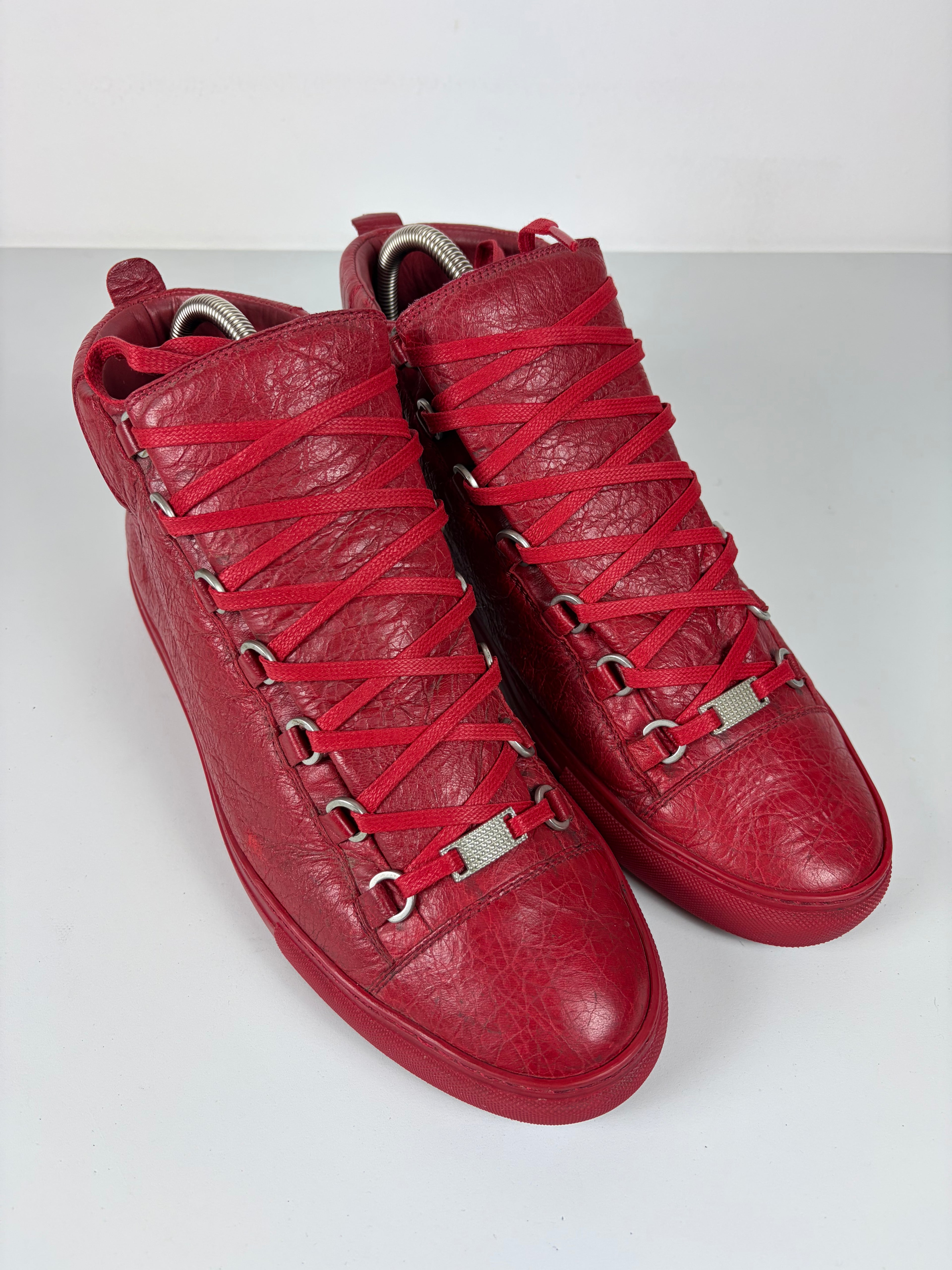 Balenciaga arena high tops - eu 43 - red