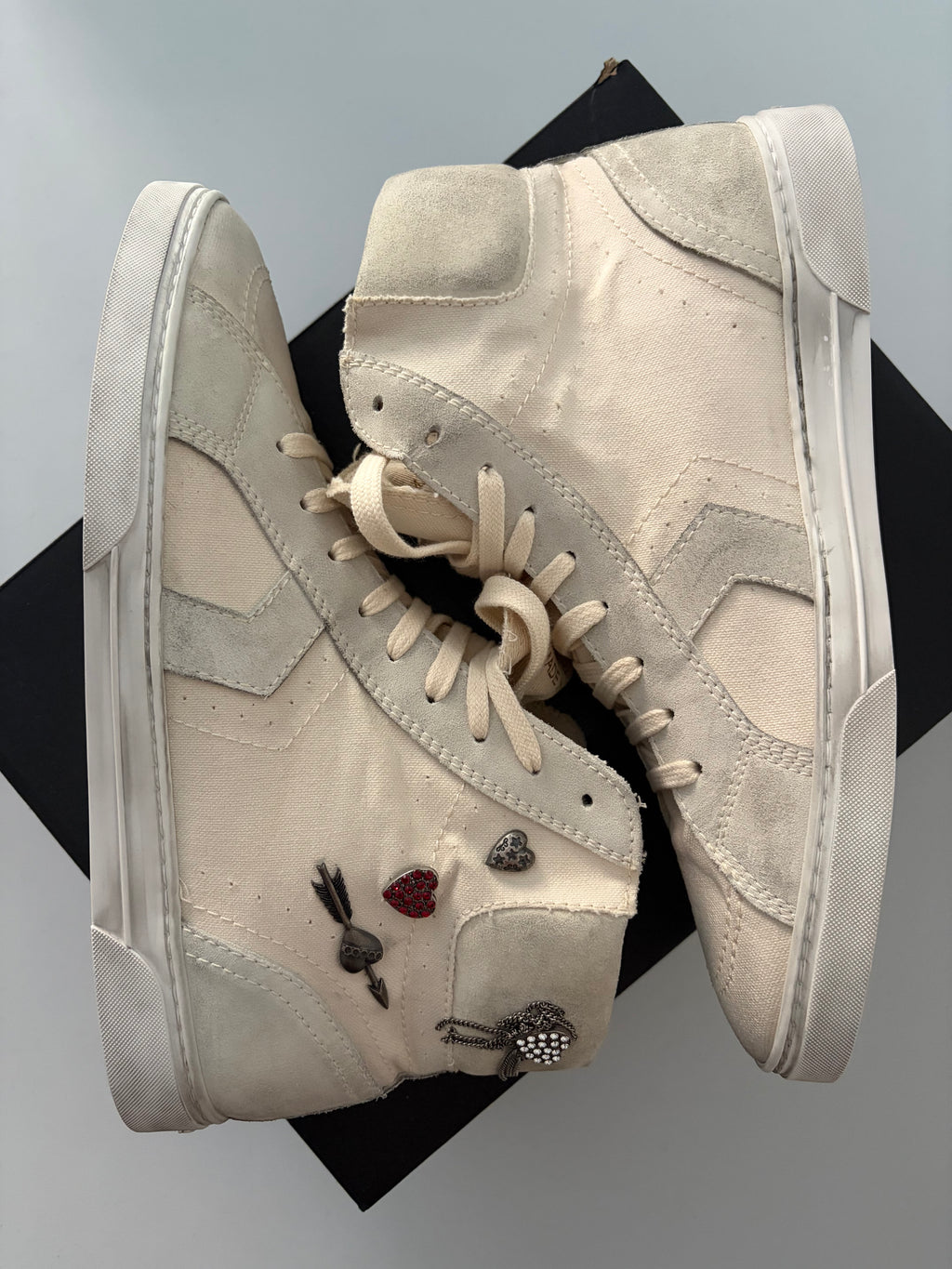 Saint Laurent ‘Smoking Forever’ high top sneakers - Eu 44 1/2