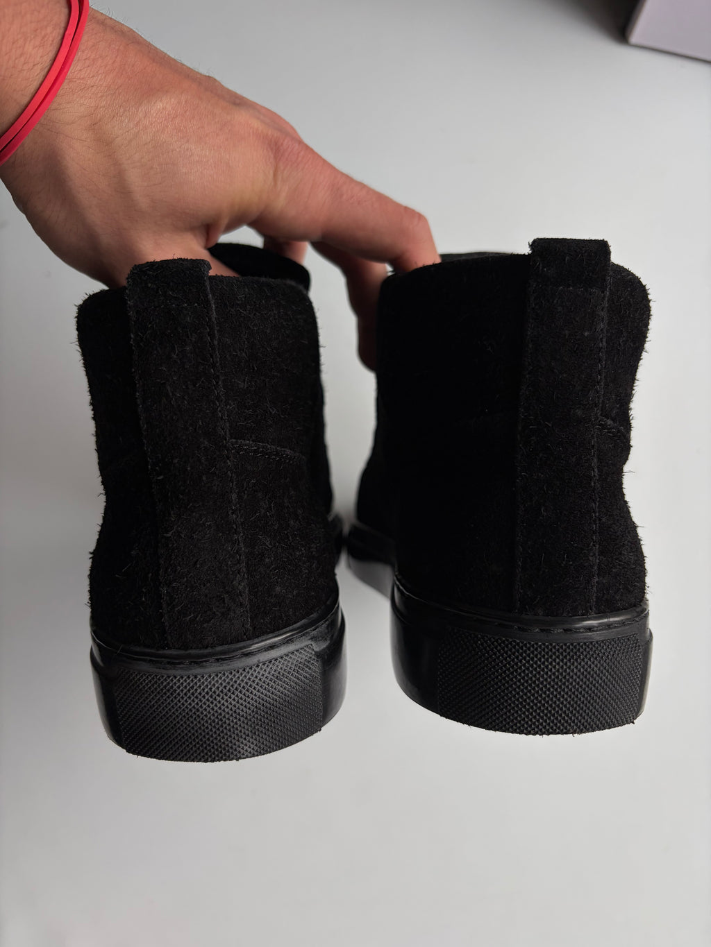 Balenciaga arena black suede high tops - eu 41 - black