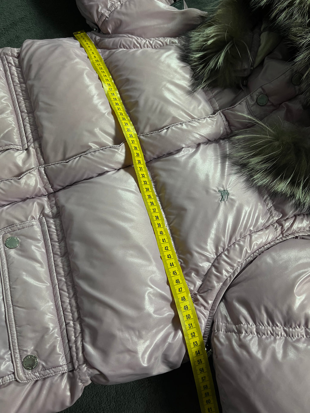 00’s BURBERRY made in Japan real fur down jacket (L)