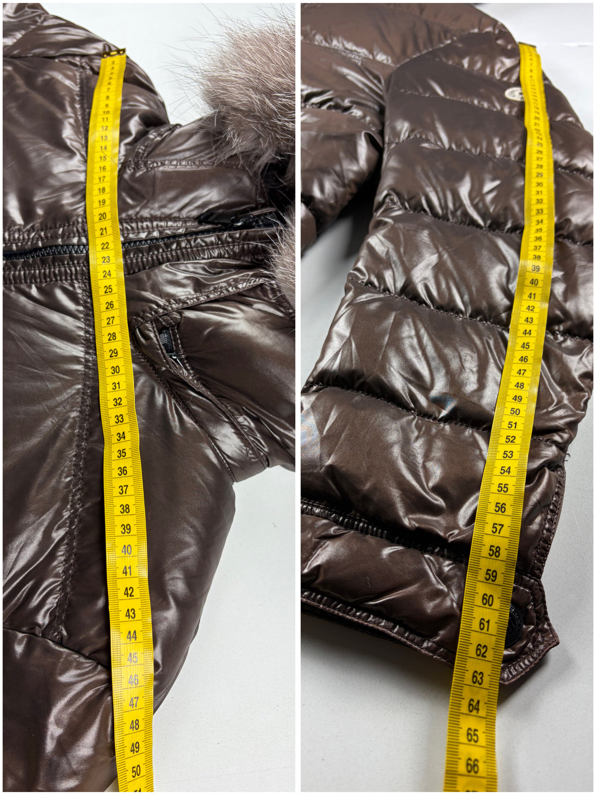 00’s BURBERRY Black Label 2 in 1 real fur down jacket (LL) - brown