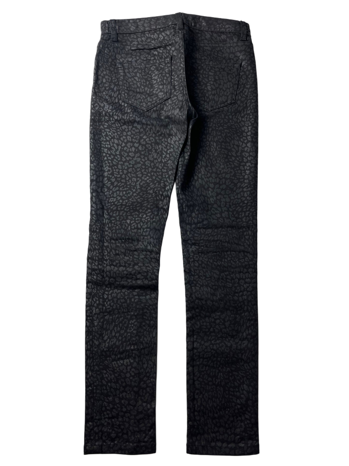 2014 Saint Laurent leopard print jeans (W25)