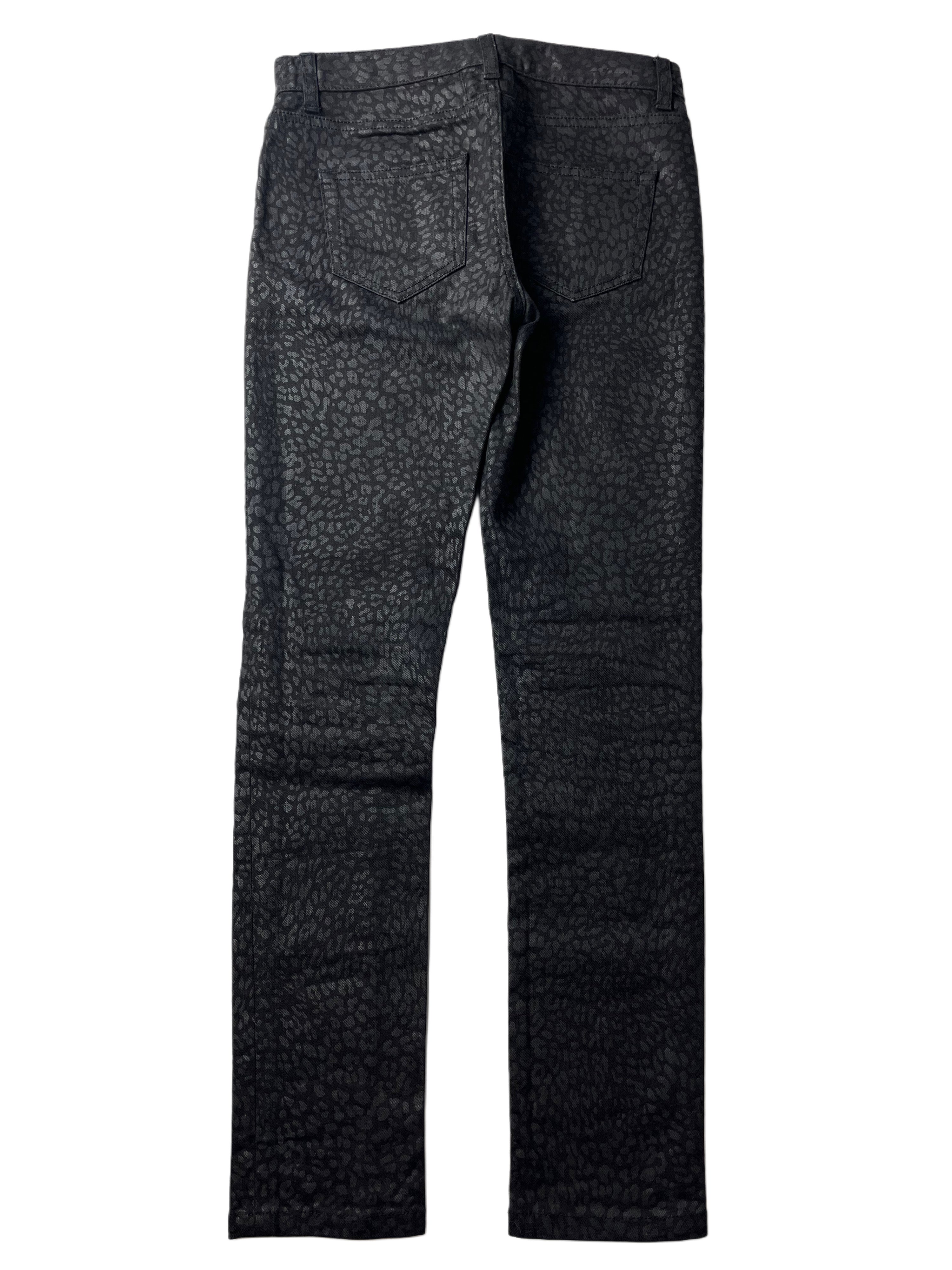 2014 Saint Laurent leopard print jeans (W25)