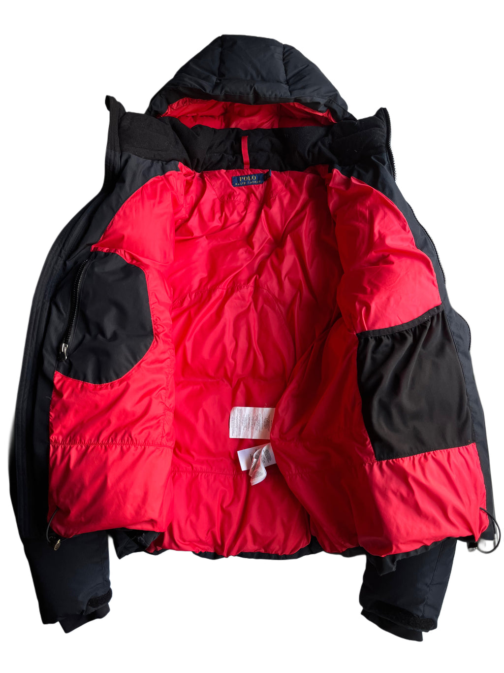 POLO RALPH LAUREN BIG PONY DOWN PUFFER JACKET (XL)-black