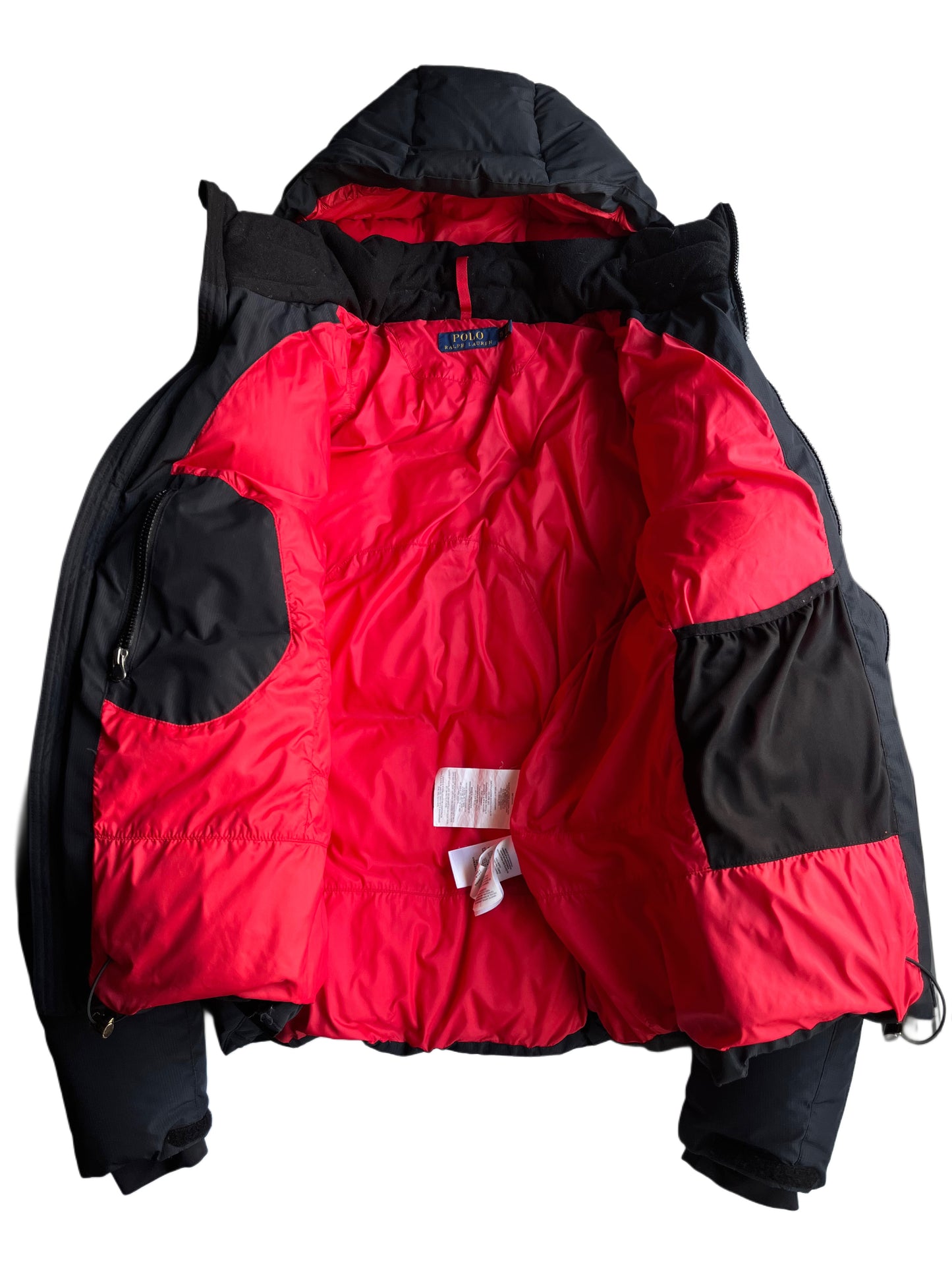 POLO RALPH LAUREN BIG PONY DOWN PUFFER JACKET (XL)-black