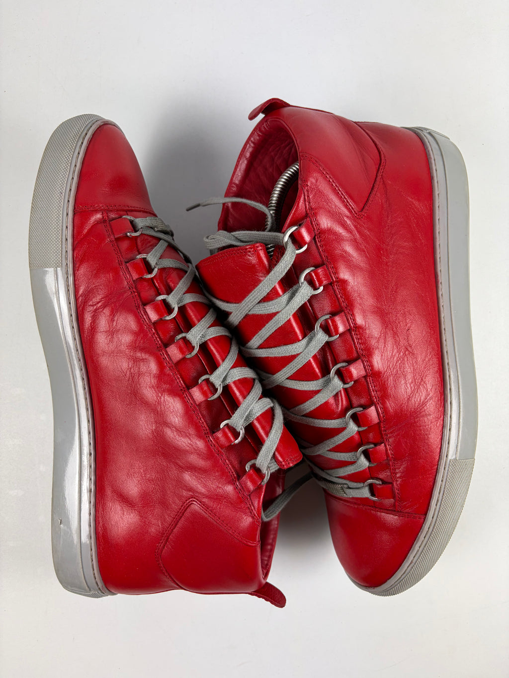 Balenciaga arena high tops - eu 44 / us 11 - red