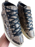 Balenciaga arena Python Skin high tops - eu 39 / us 6