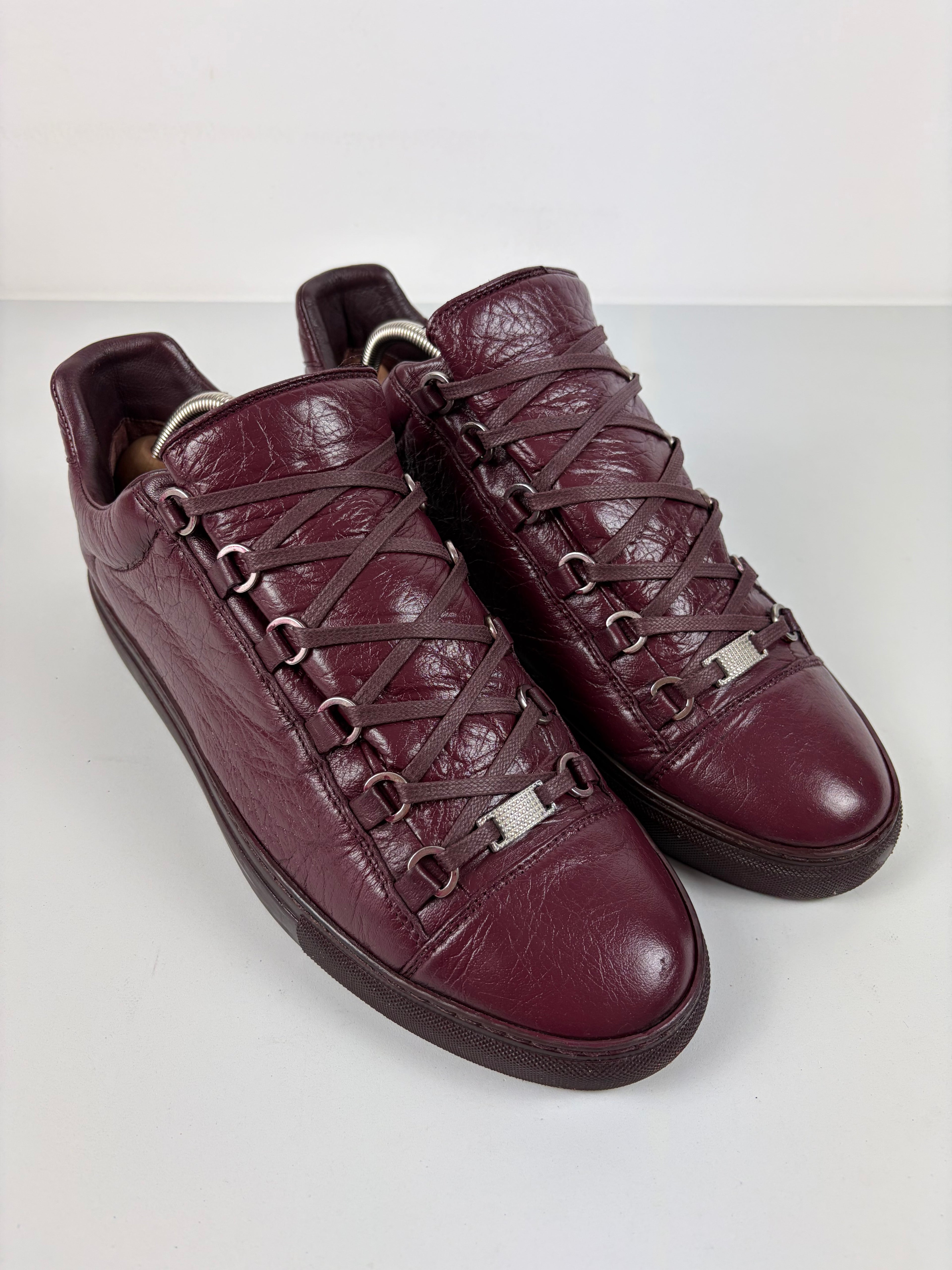 Balenciaga arena low - eu44/us11 - burgundy