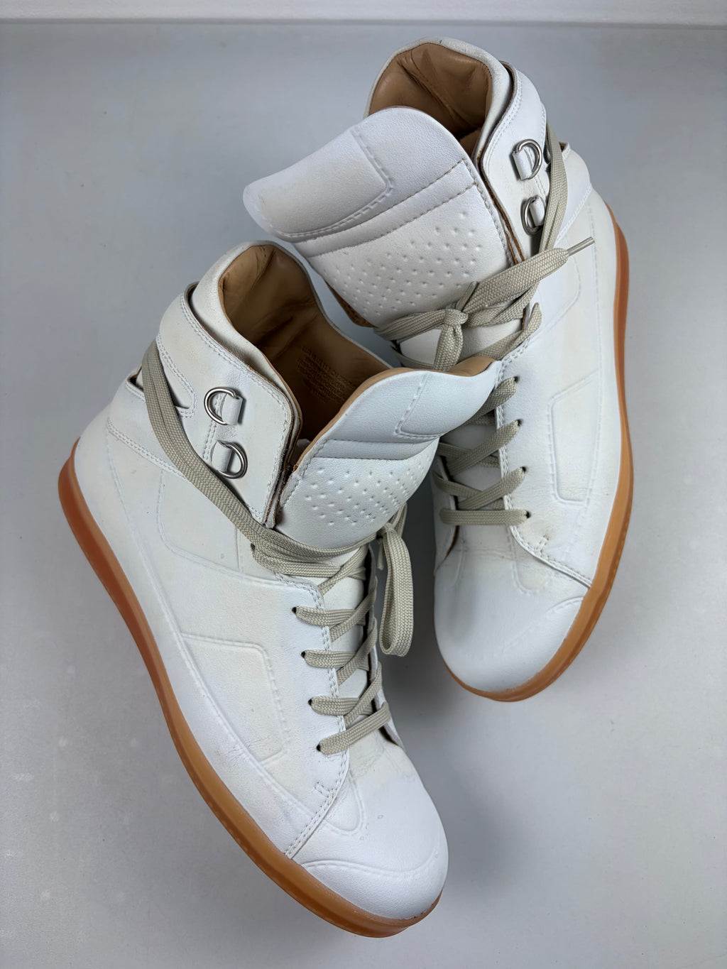 2012 Maison Margiela X H&M high tops - eu 45 / us 12 - white