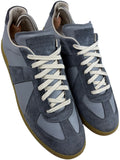 Maison Margiela low top suede & leather gats - eu 44 / us 11 - grey