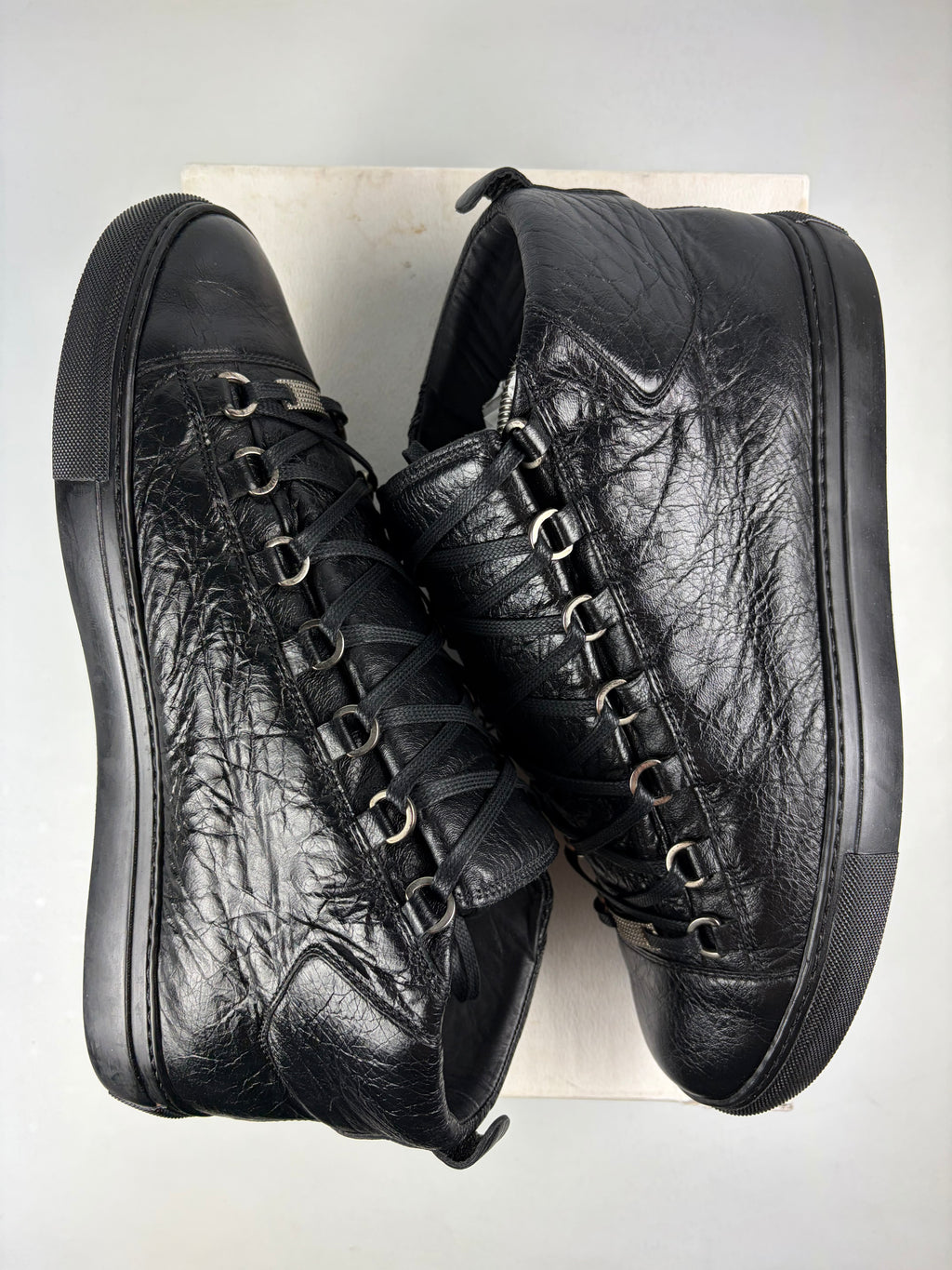 Balenciaga arena high tops - eu 43 / us 10 / uk 9.5 - black