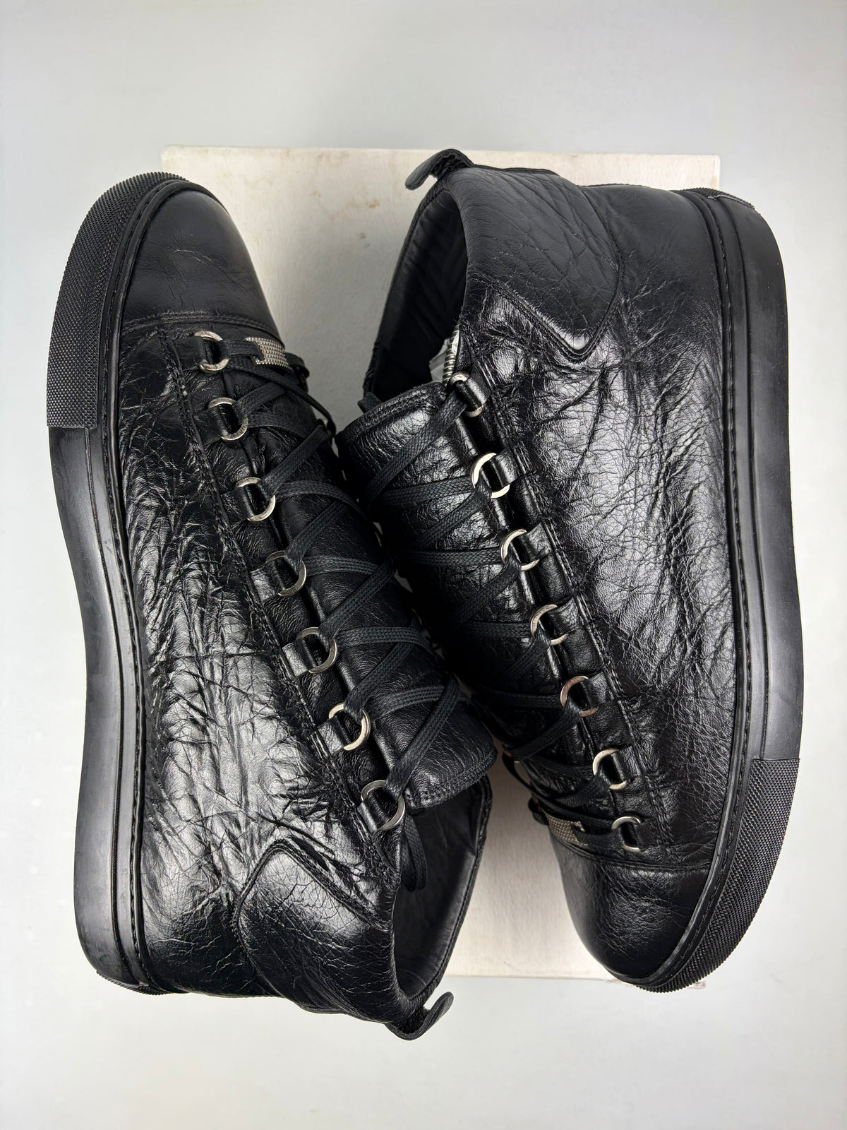 Balenciaga arena high tops - eu 43 / us 10 / uk 9.5 - black