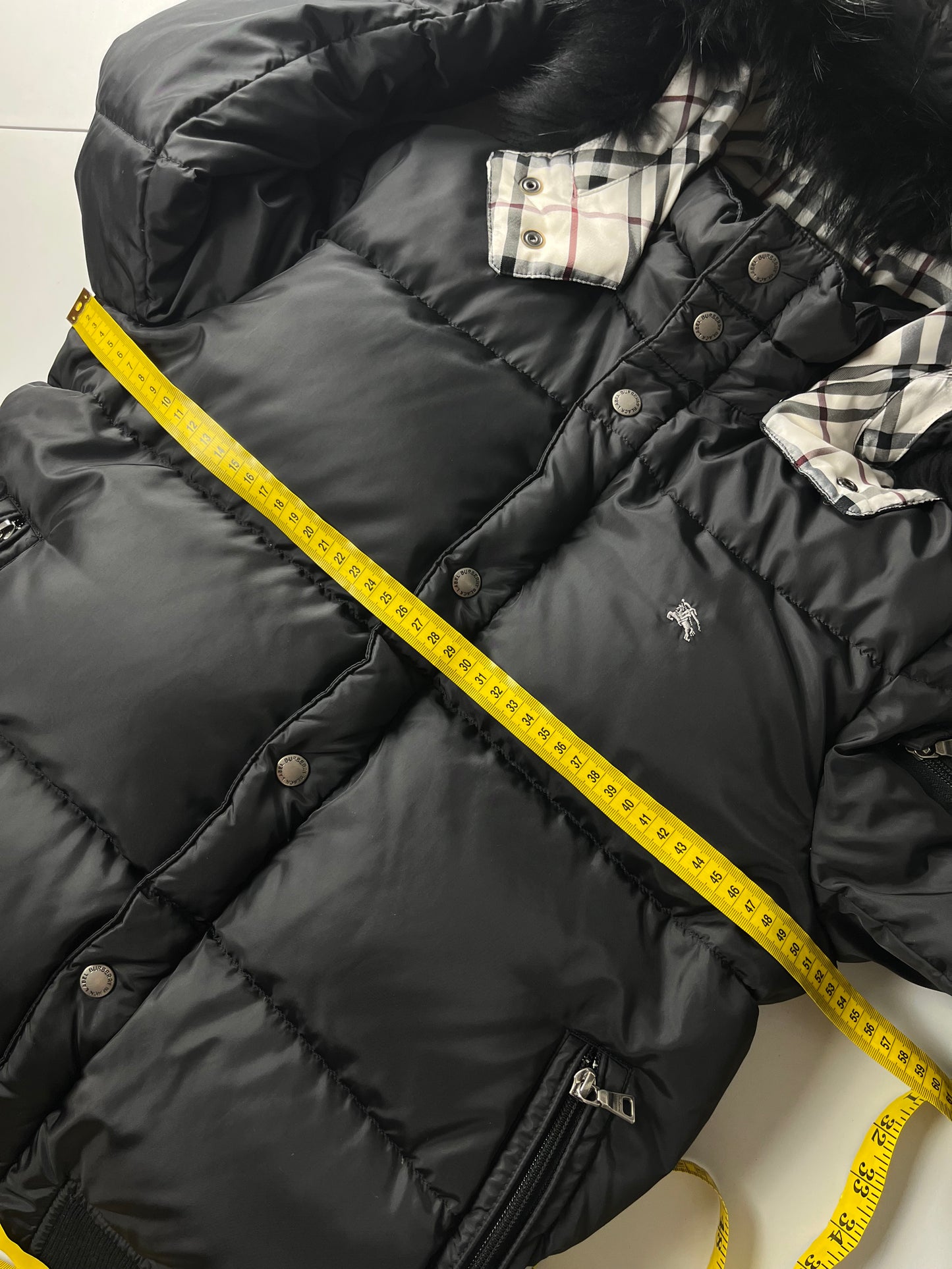 00’s BURBERRY made in Japan real down jacket (S/M) - black