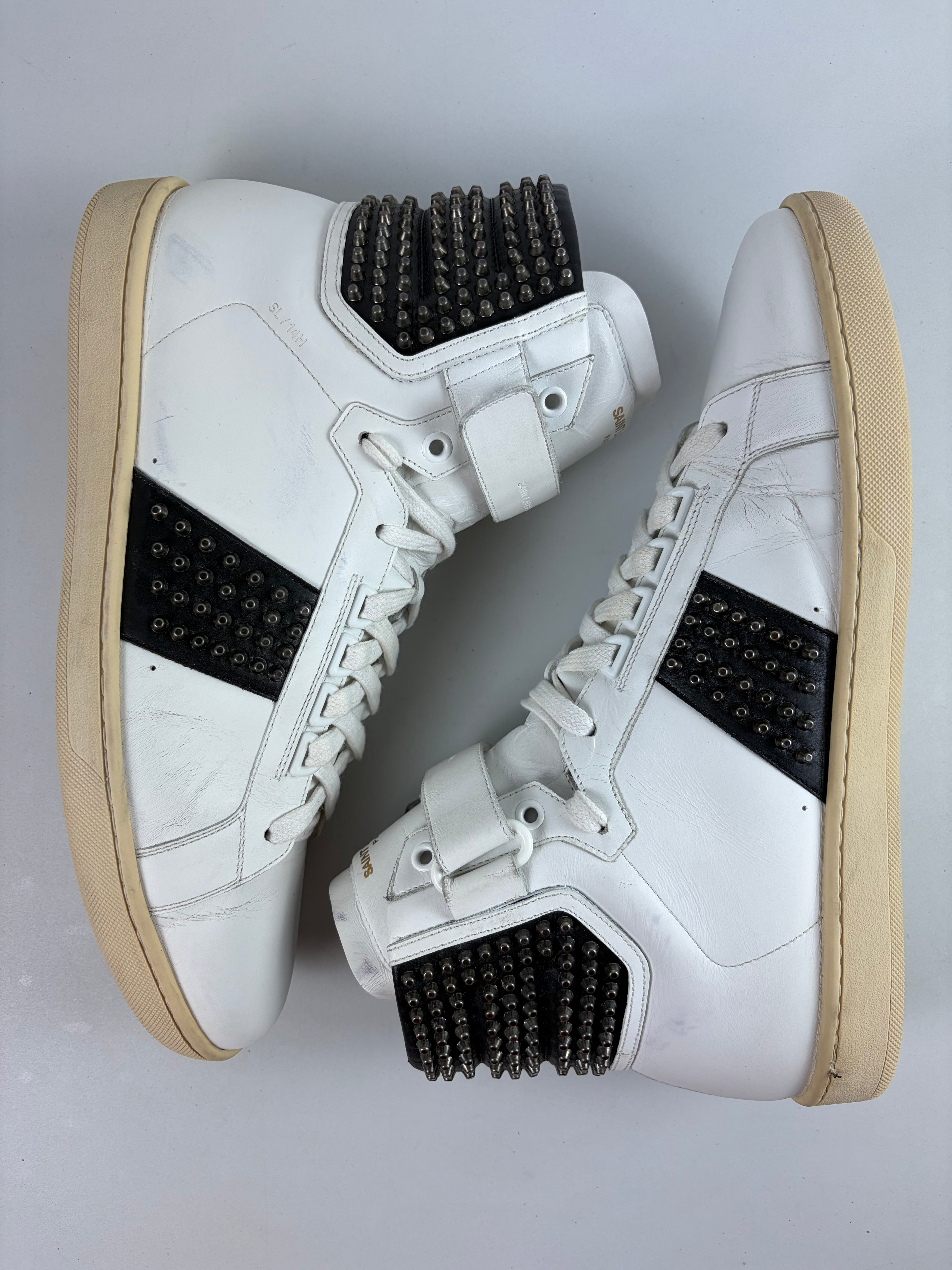 Saint Laurent Paris AW/14 studded high tops - eu 45 / us 12