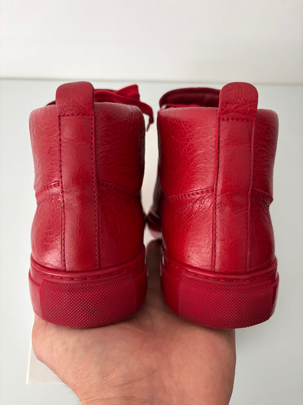 Balenciaga arena high tops - eu 41 - red