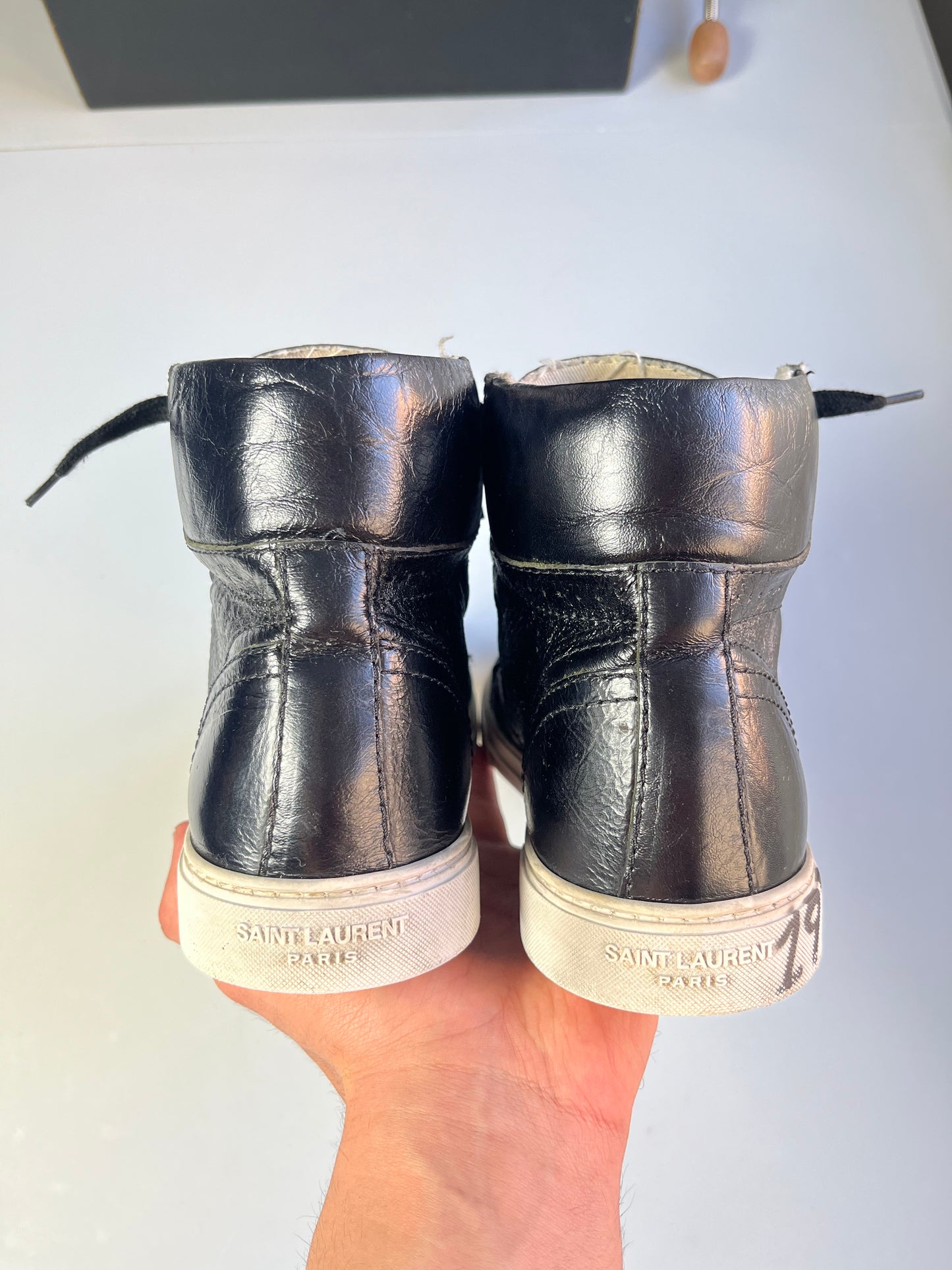 2017 Saint Laurent "Bad Lieutenant" high tops - eu 42 - black