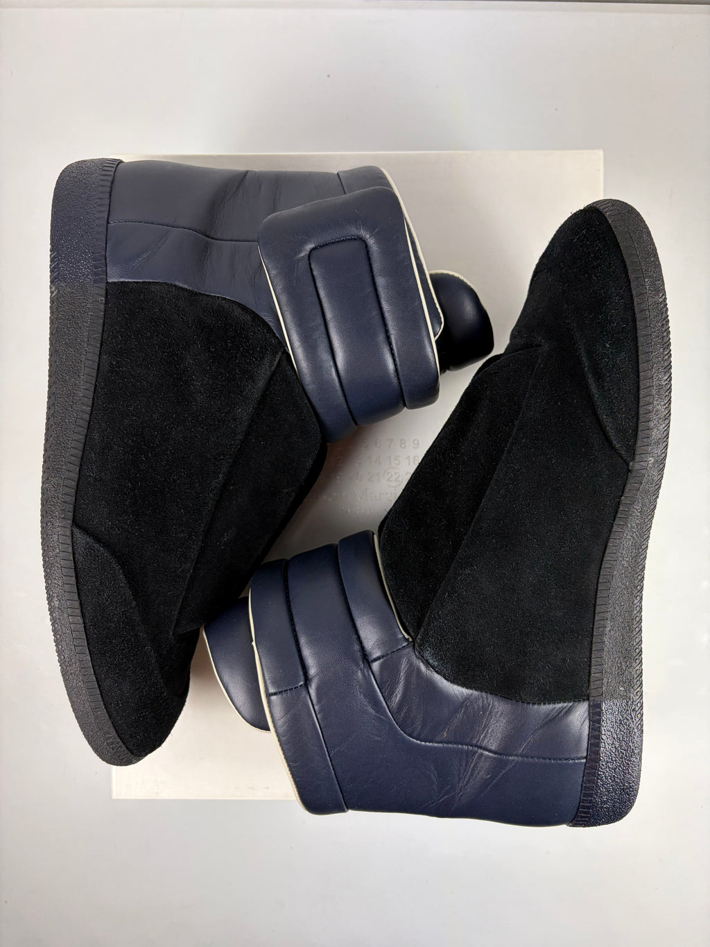 2016 Maison Margiela Future suede & leather - eu 44 / us 11 - blue & black