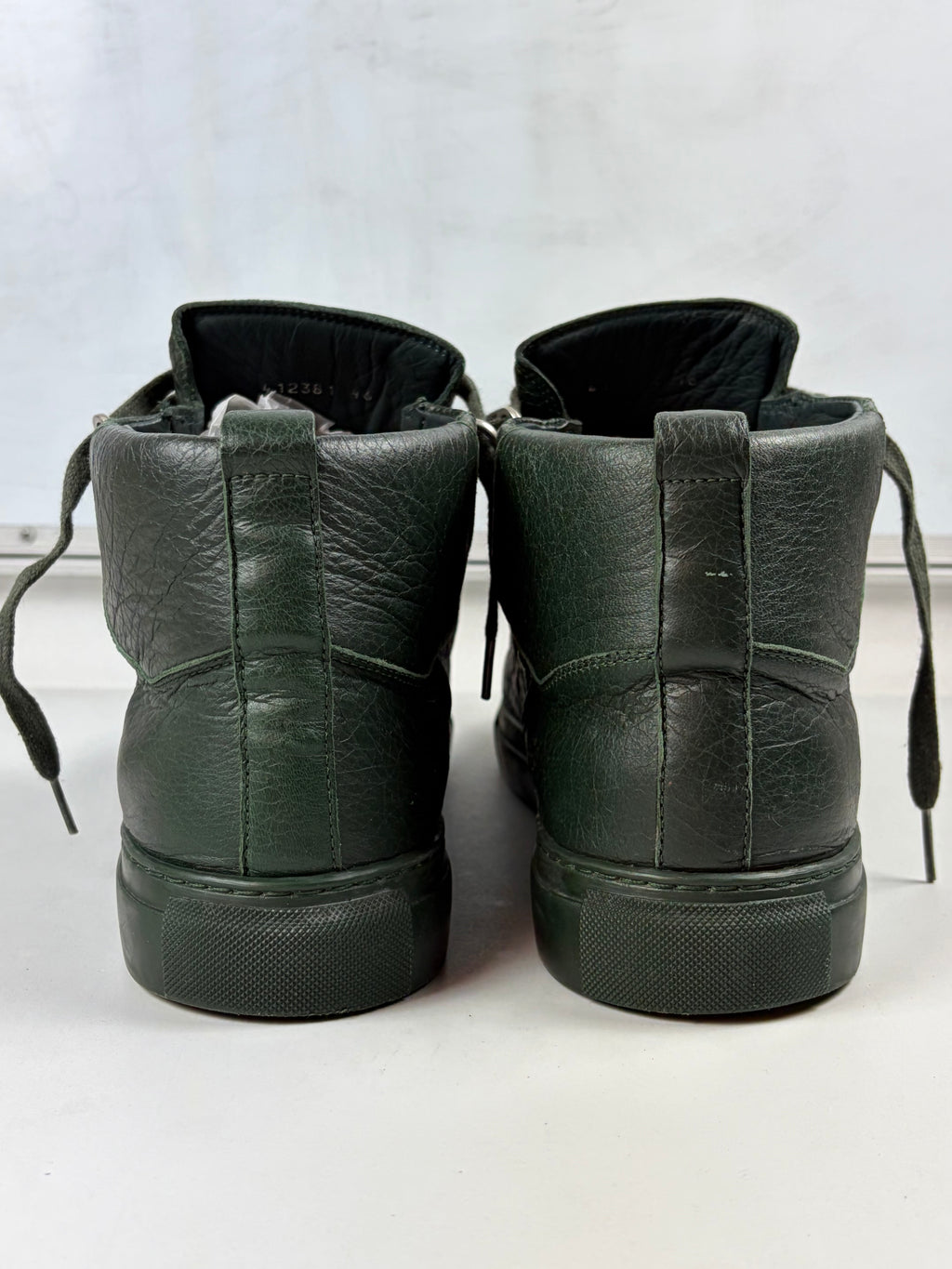 Balenciaga arena high tops - eu 46 / us 13 / uk 12 - dark green