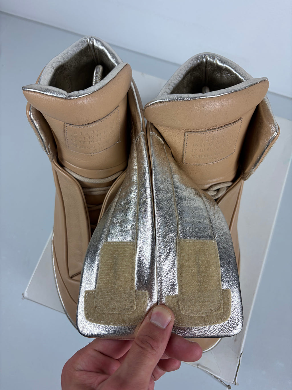 2017 Maison Margiela Future high tops - eu 46 / us 13 - tan beige