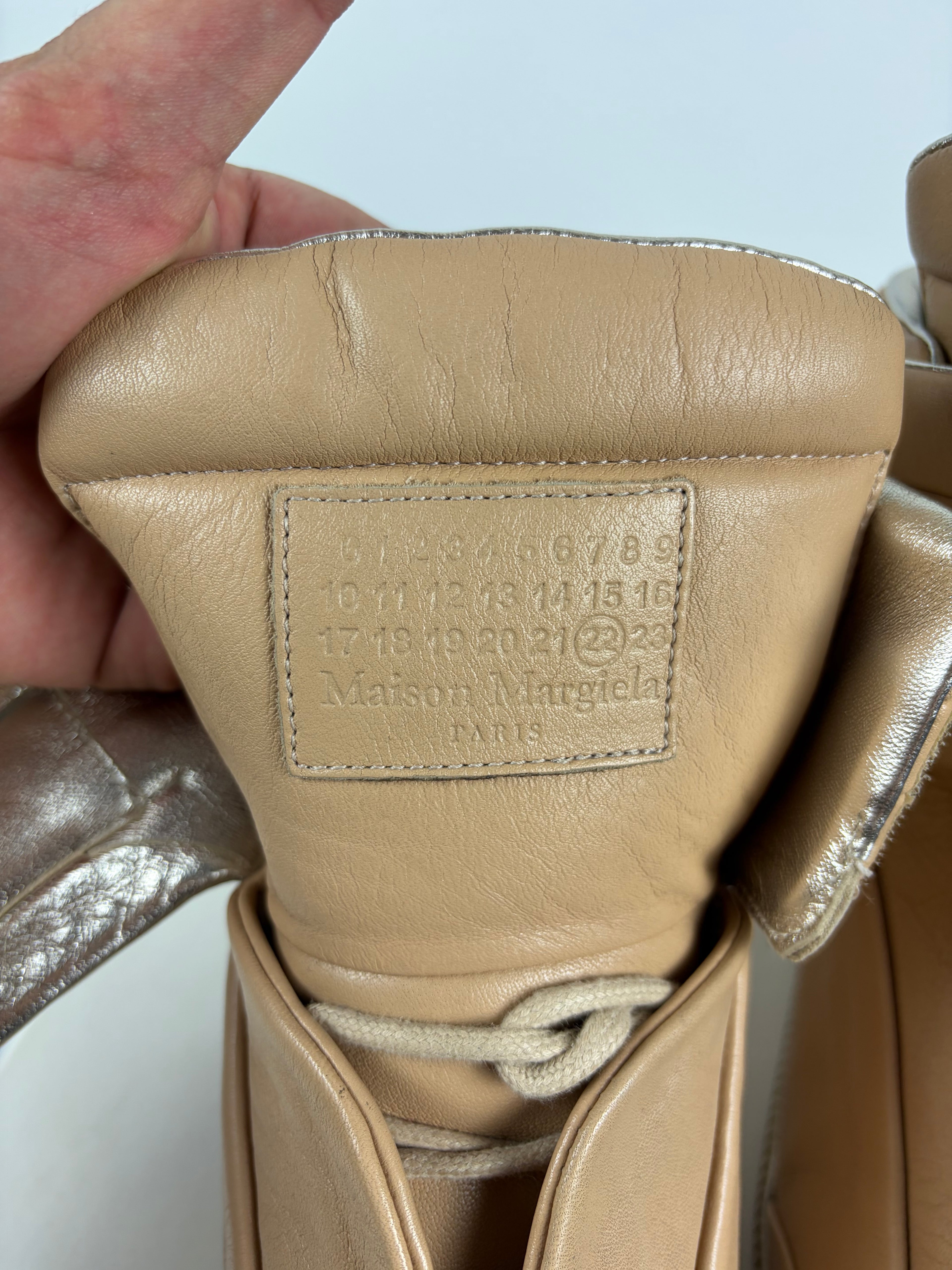 2017 Maison Margiela Future high tops - eu 46 / us 13 - tan beige
