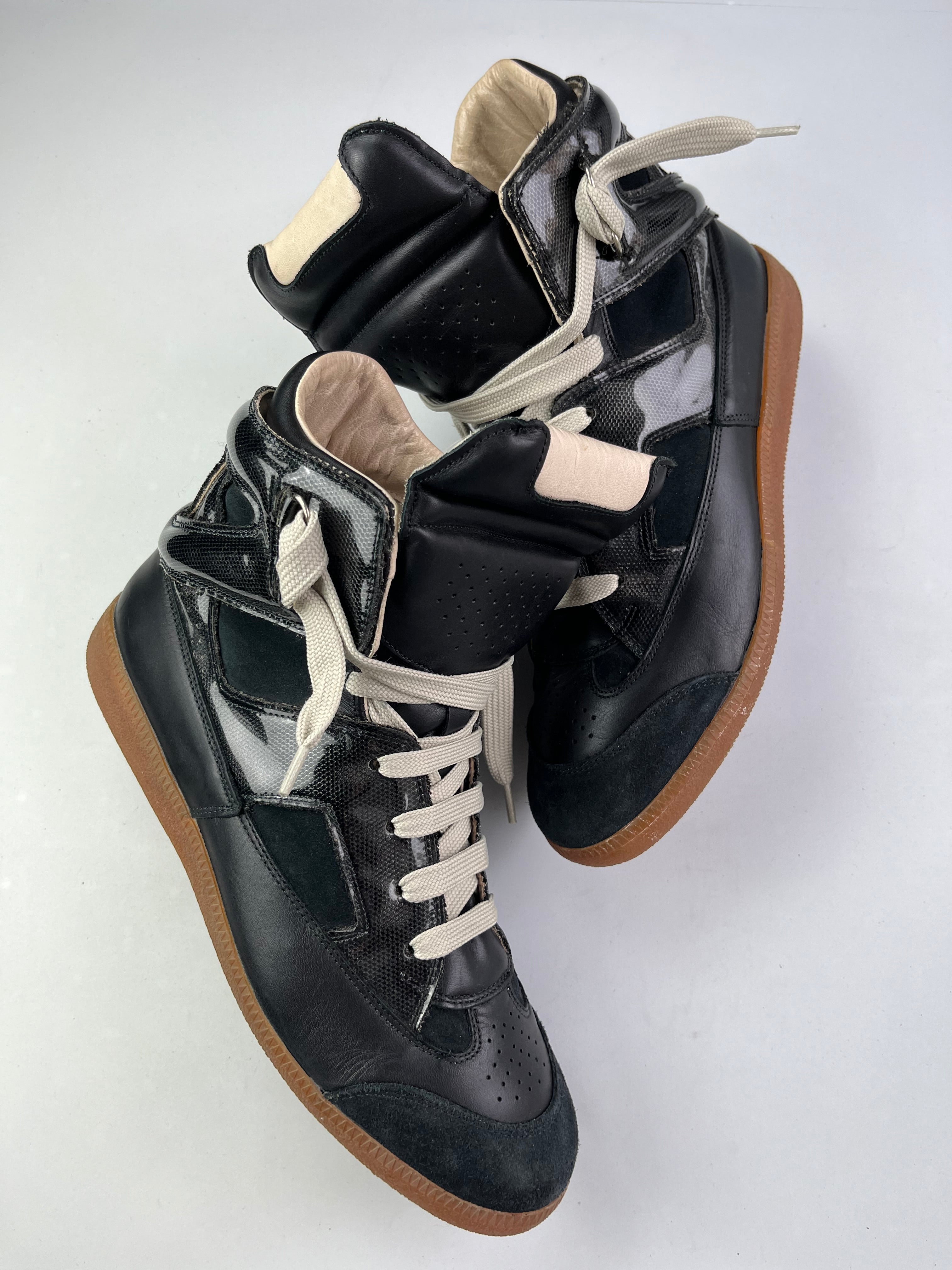 2009 Maison Margiela high top gats - Eu 45 - black
