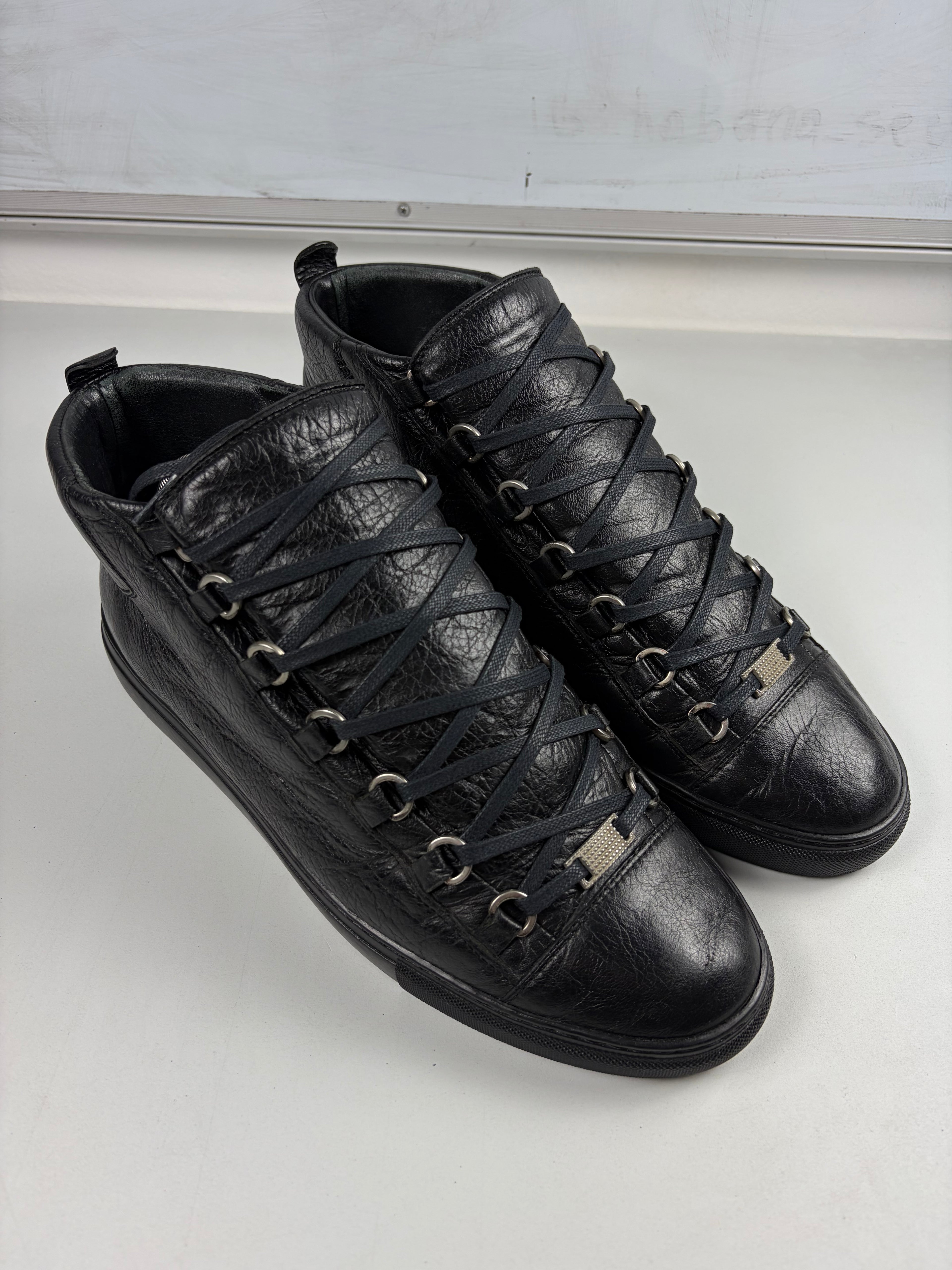 Balenciaga arena high tops - eu 43 / us 10 - black