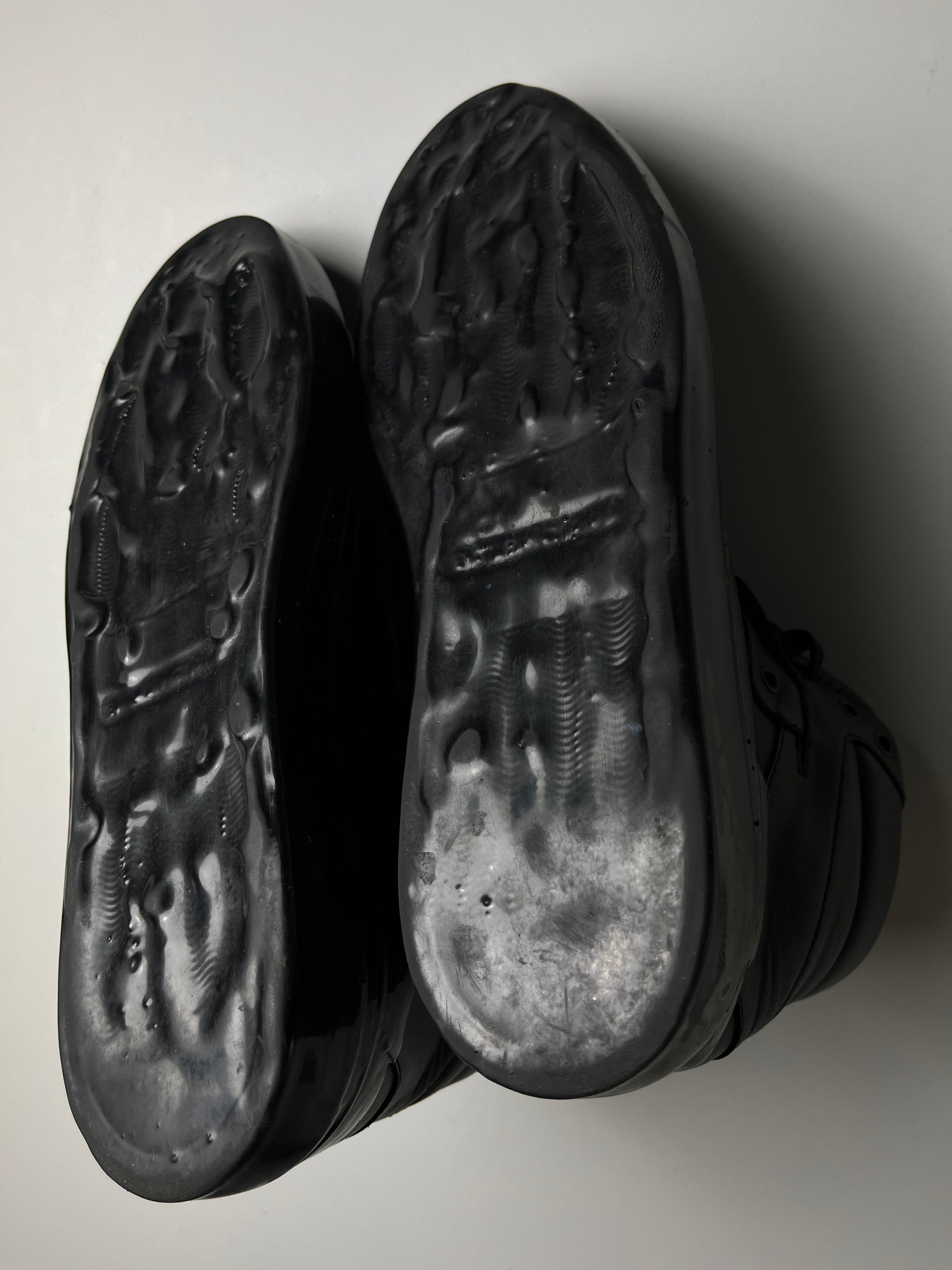 Balenciaga high top leather sneakers - EU 42 - black