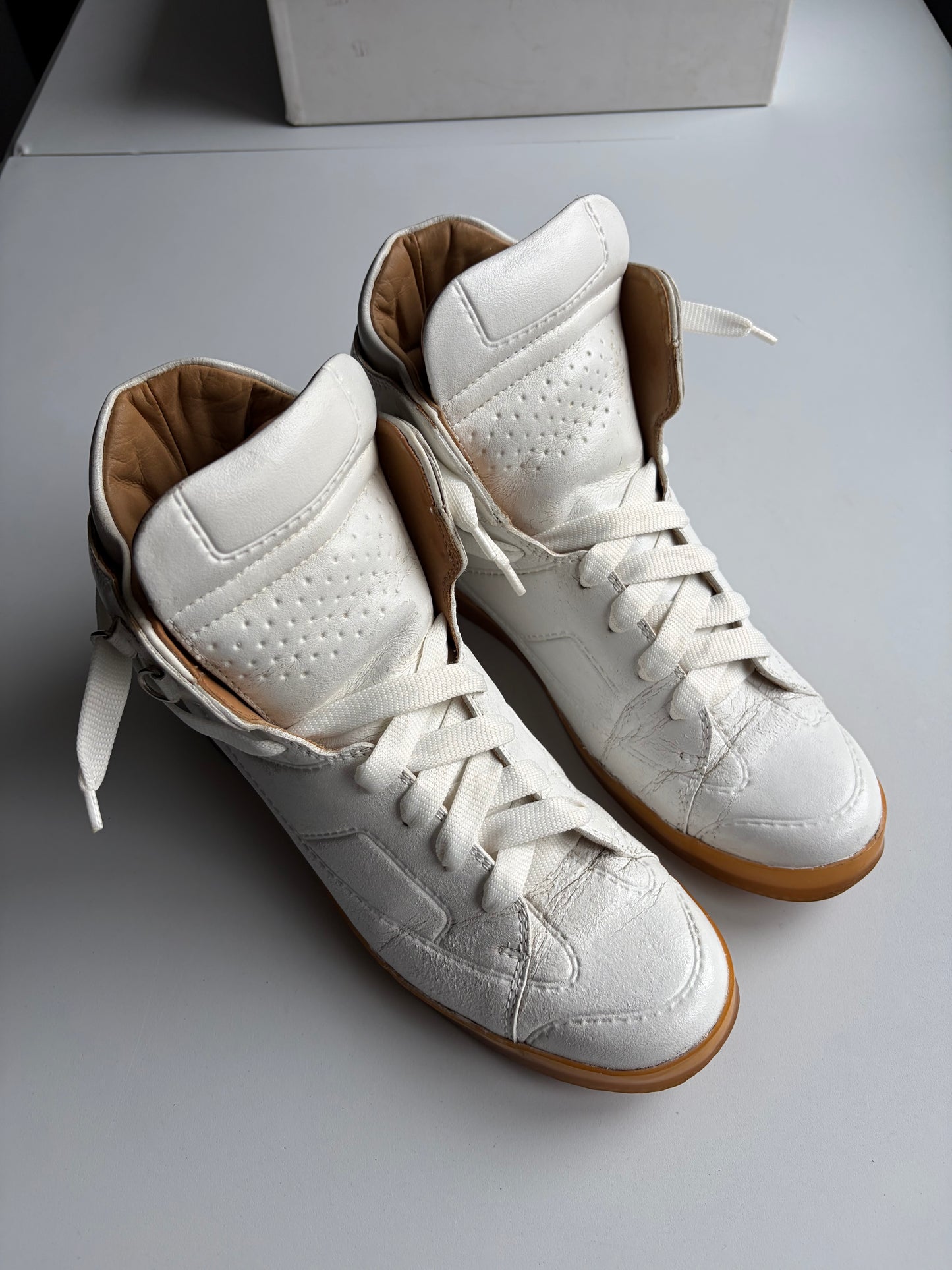 2012 Maison Margiela X H&M high tops - eu 43 - white