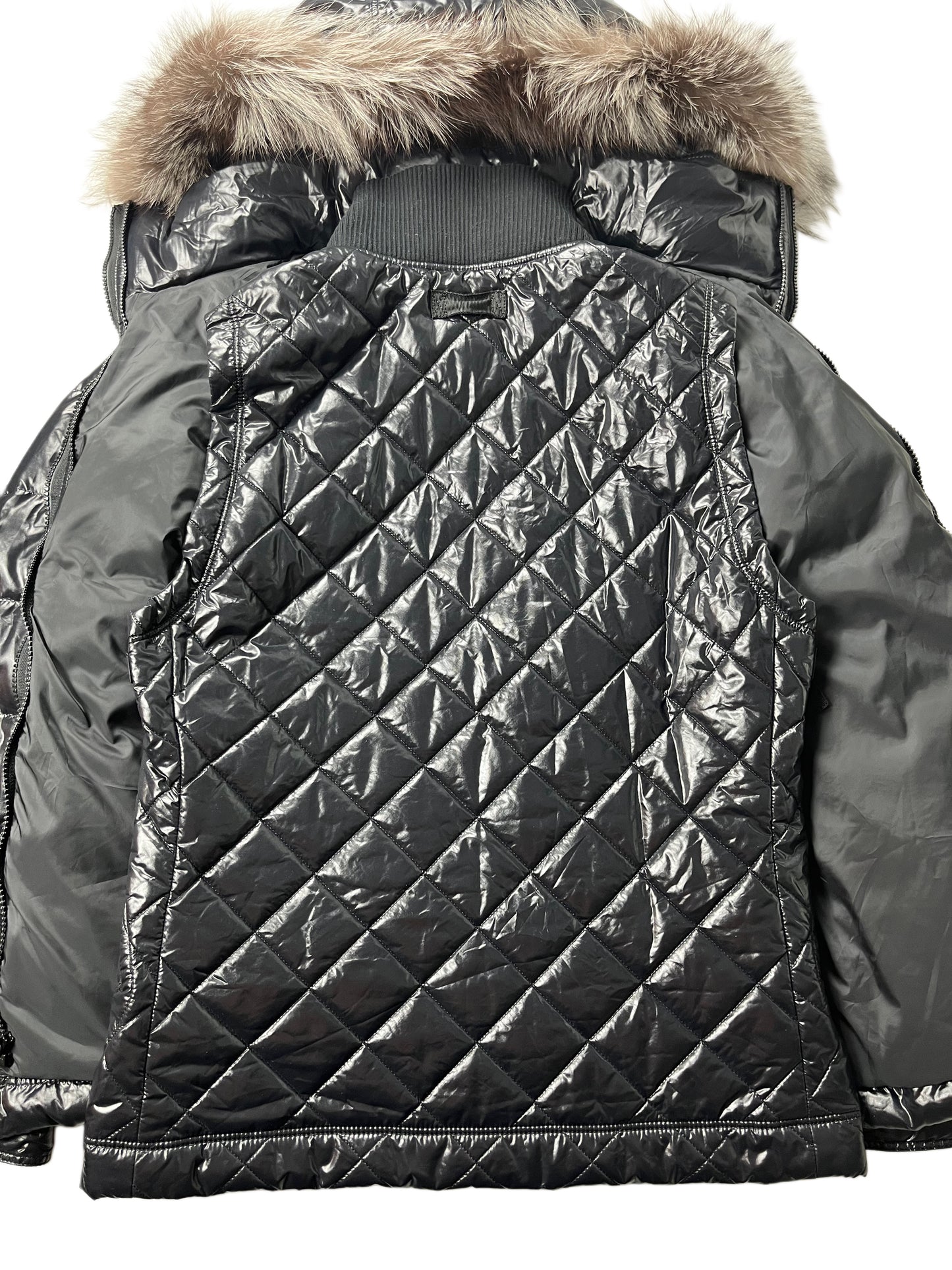 00’s BURBERRY made in Japan 2 in 1 down jacket (M/L) - black