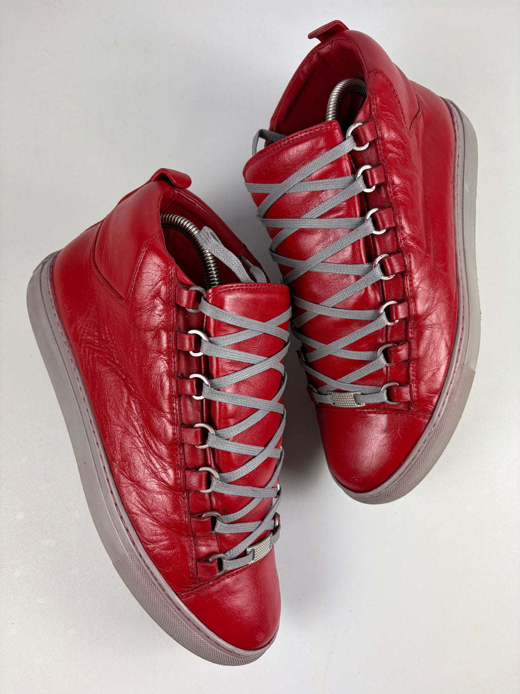 Balenciaga arena high tops - eu 41 / us 8 - red
