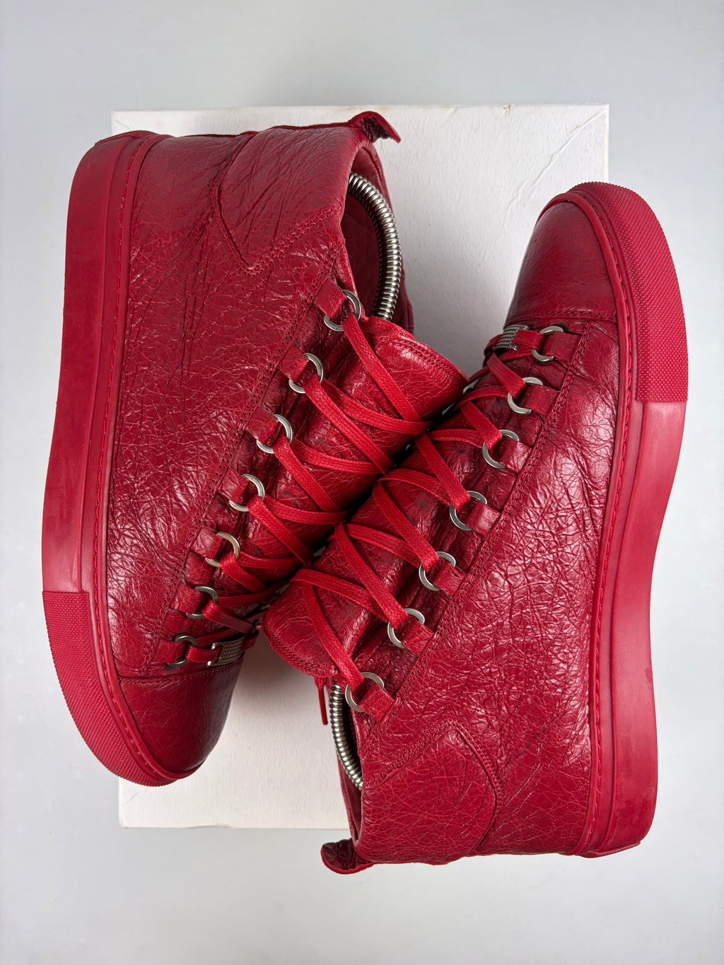 Balenciaga arena high tops - eu 40 / us 7 - red