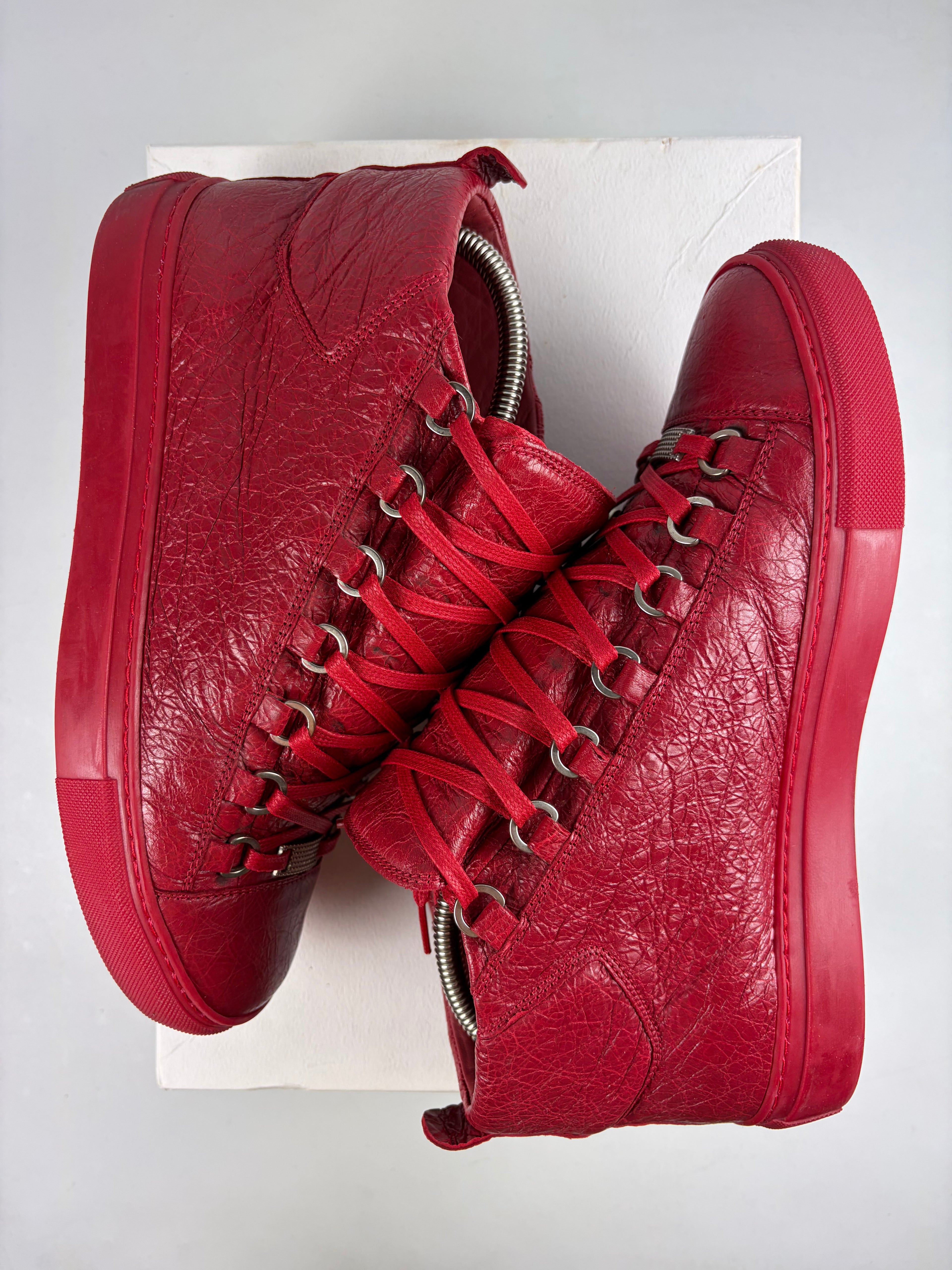 Balenciaga arena high tops - eu 40 / us 7 - red