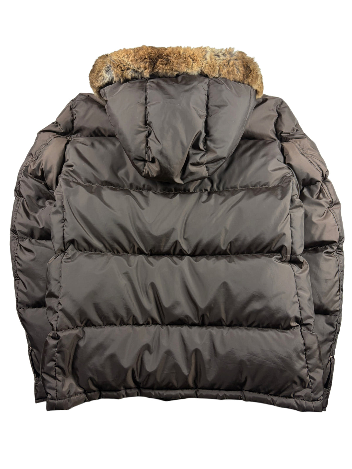 00’s BURBERRY Black Label real fur down jacket (LL) - olive green