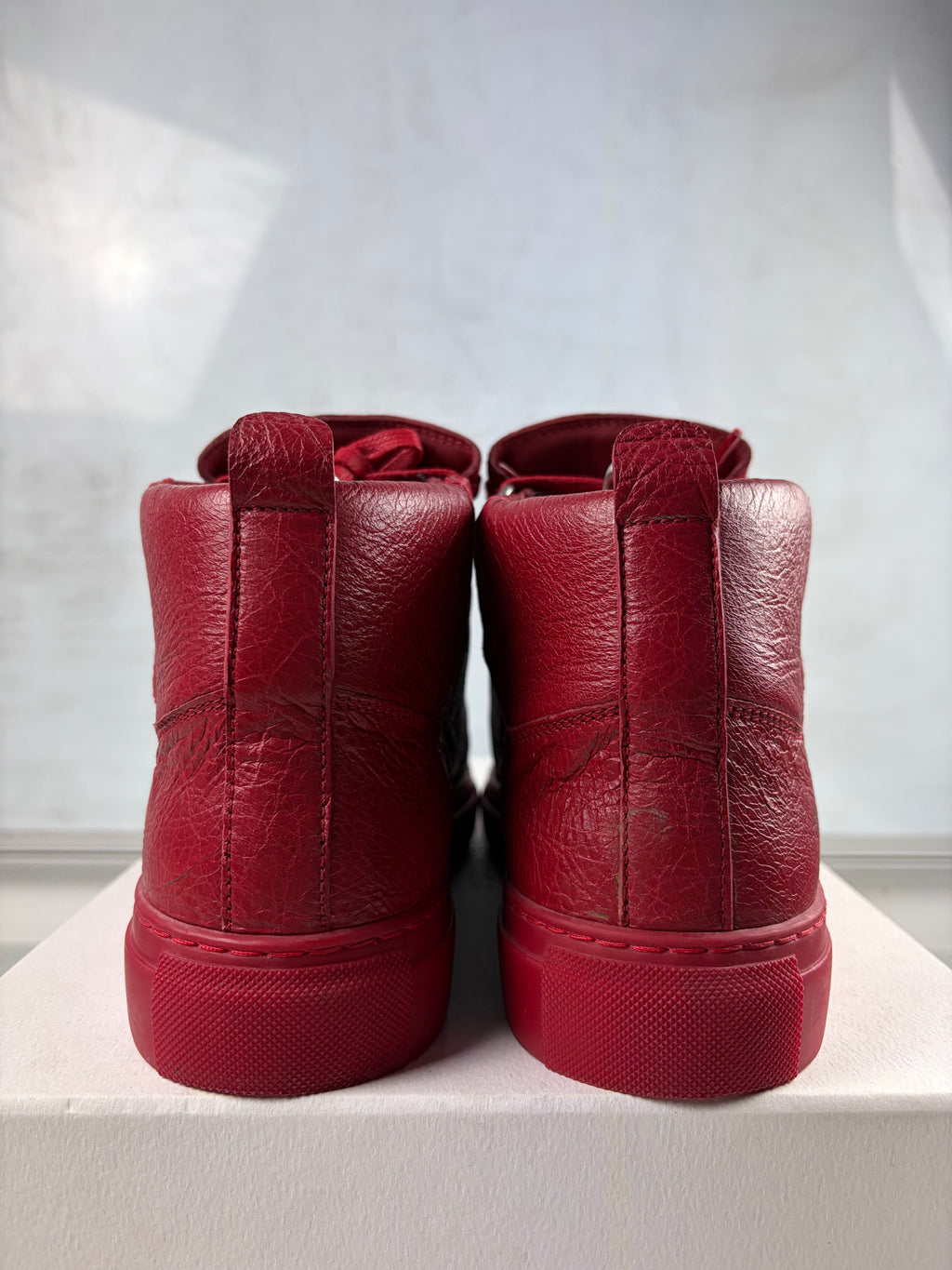 Balenciaga arena high tops - eu 39 / us 6 - red