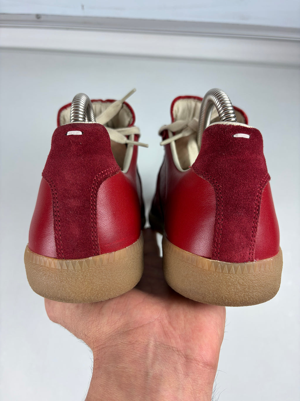 Maison Margiela Replica Red low gats - eu 42 / us 9 / uk 8 - red