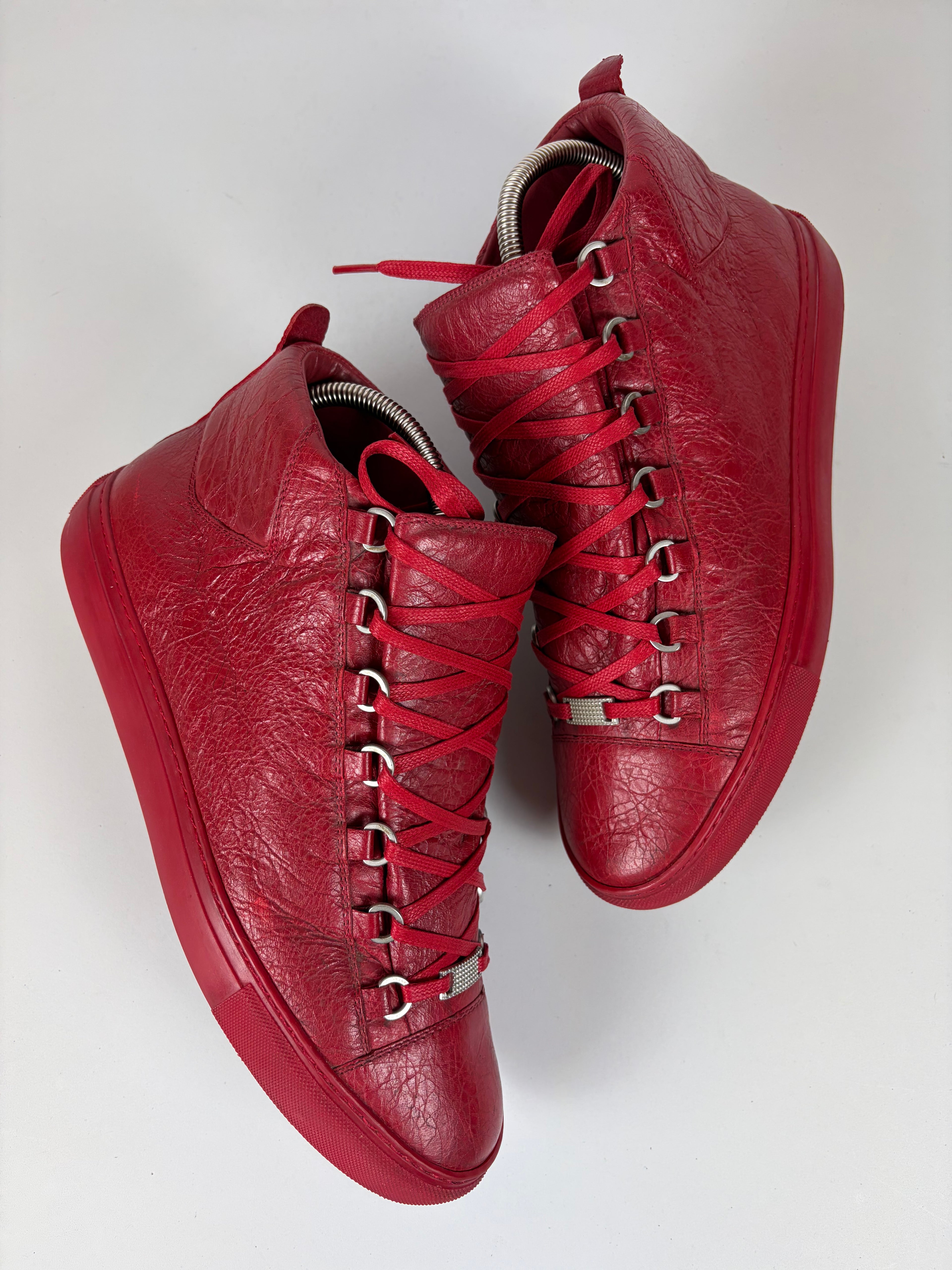 Balenciaga arena high tops - eu 43 - red
