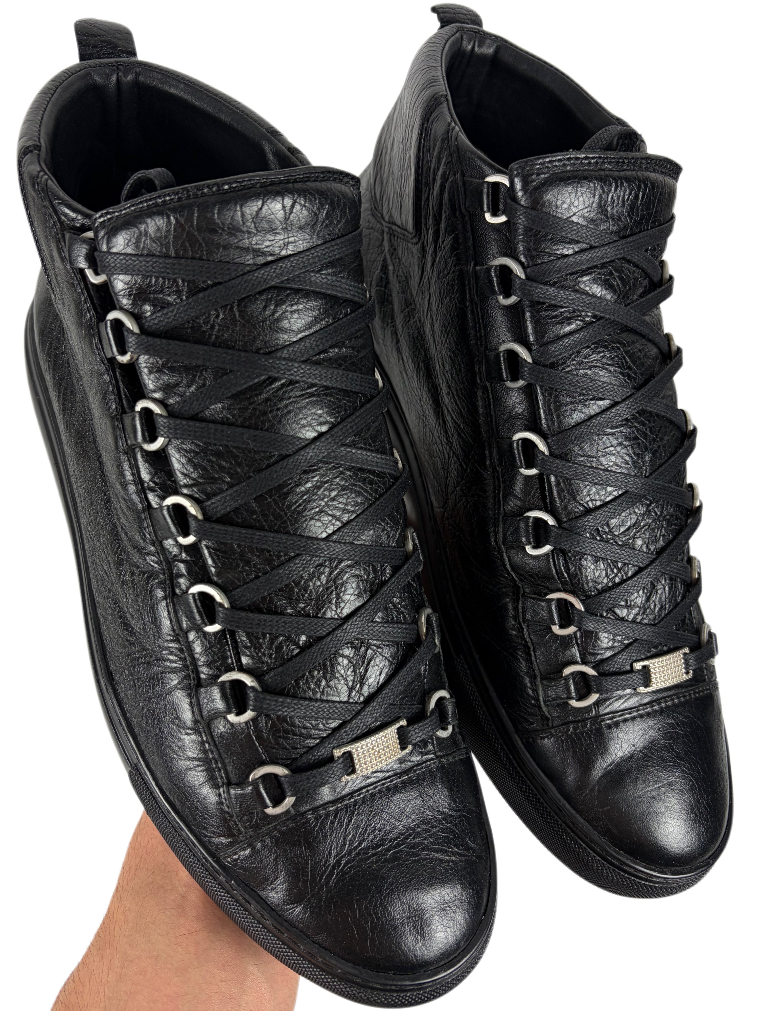 Balenciaga arena high tops - eu44/us11 - black