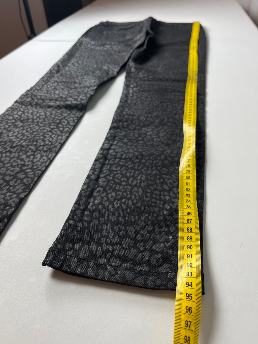 2014 Saint Laurent leopard print jeans (W25)