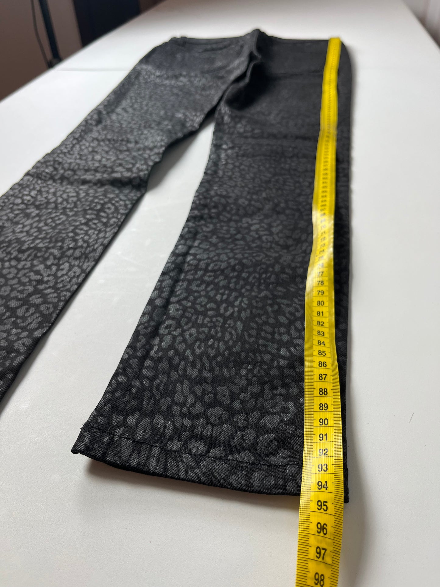 2014 Saint Laurent leopard print jeans (W25)