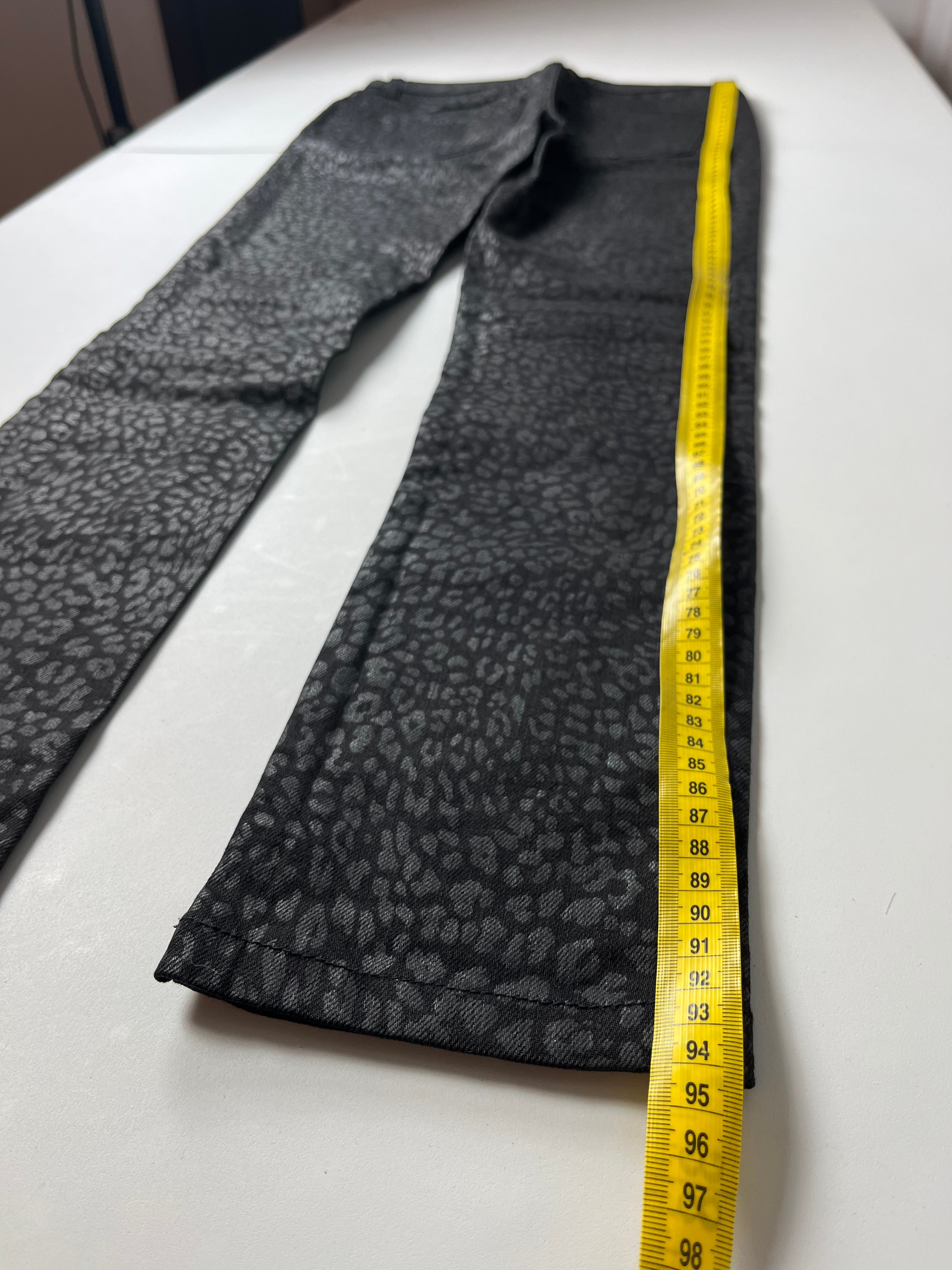 2014 Saint Laurent leopard print jeans (W25)