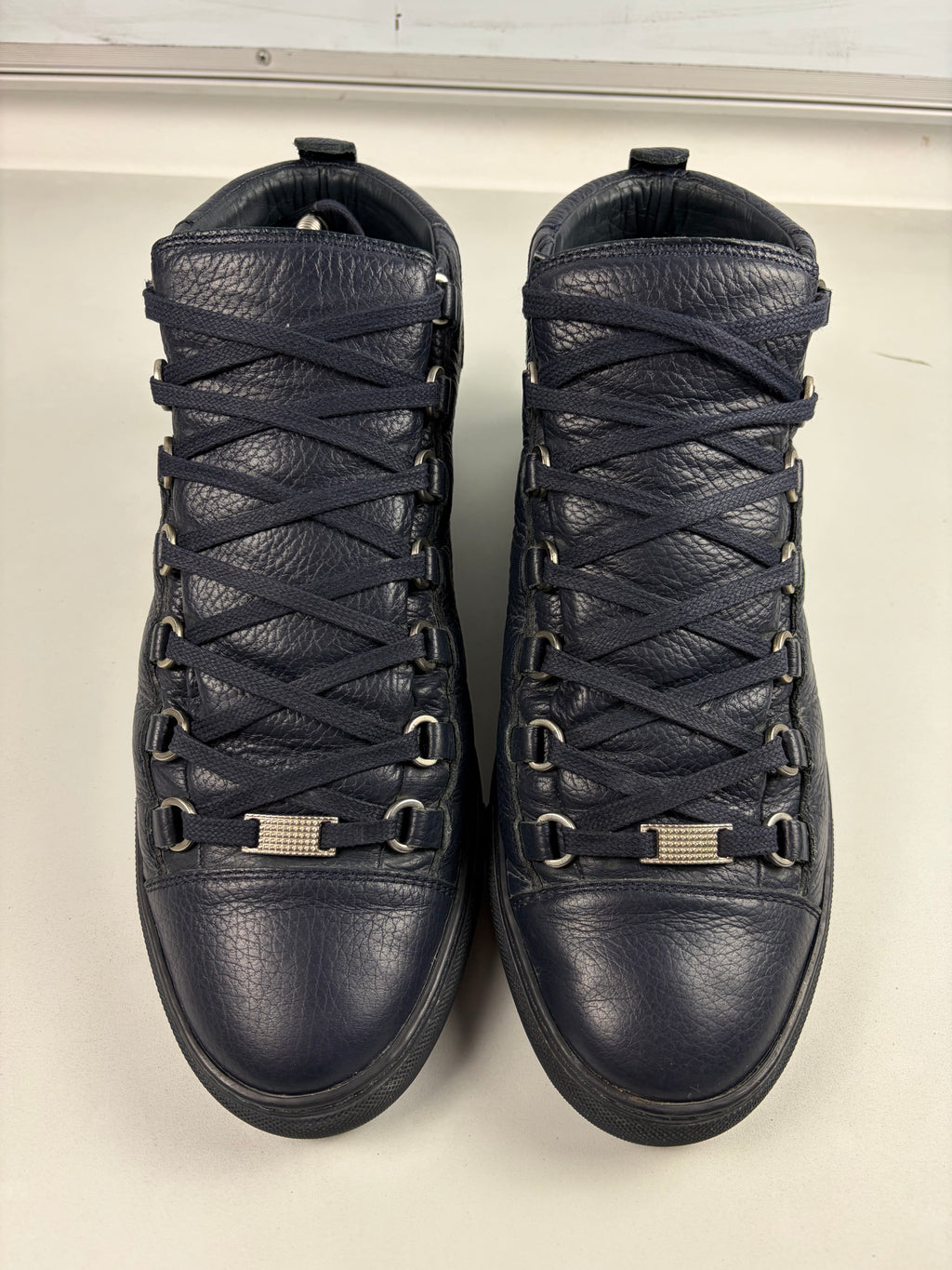 Balenciaga arena high tops - eu 43 / us 10 - navy blue